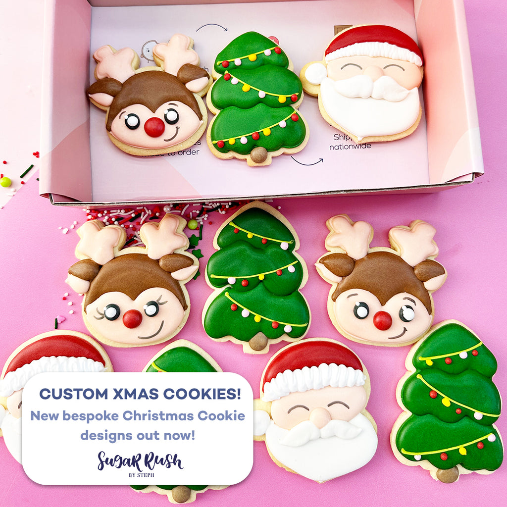 Buy Custom Christmas Cookies For Holiday Gifting Online with Sugar Rush by Steph!