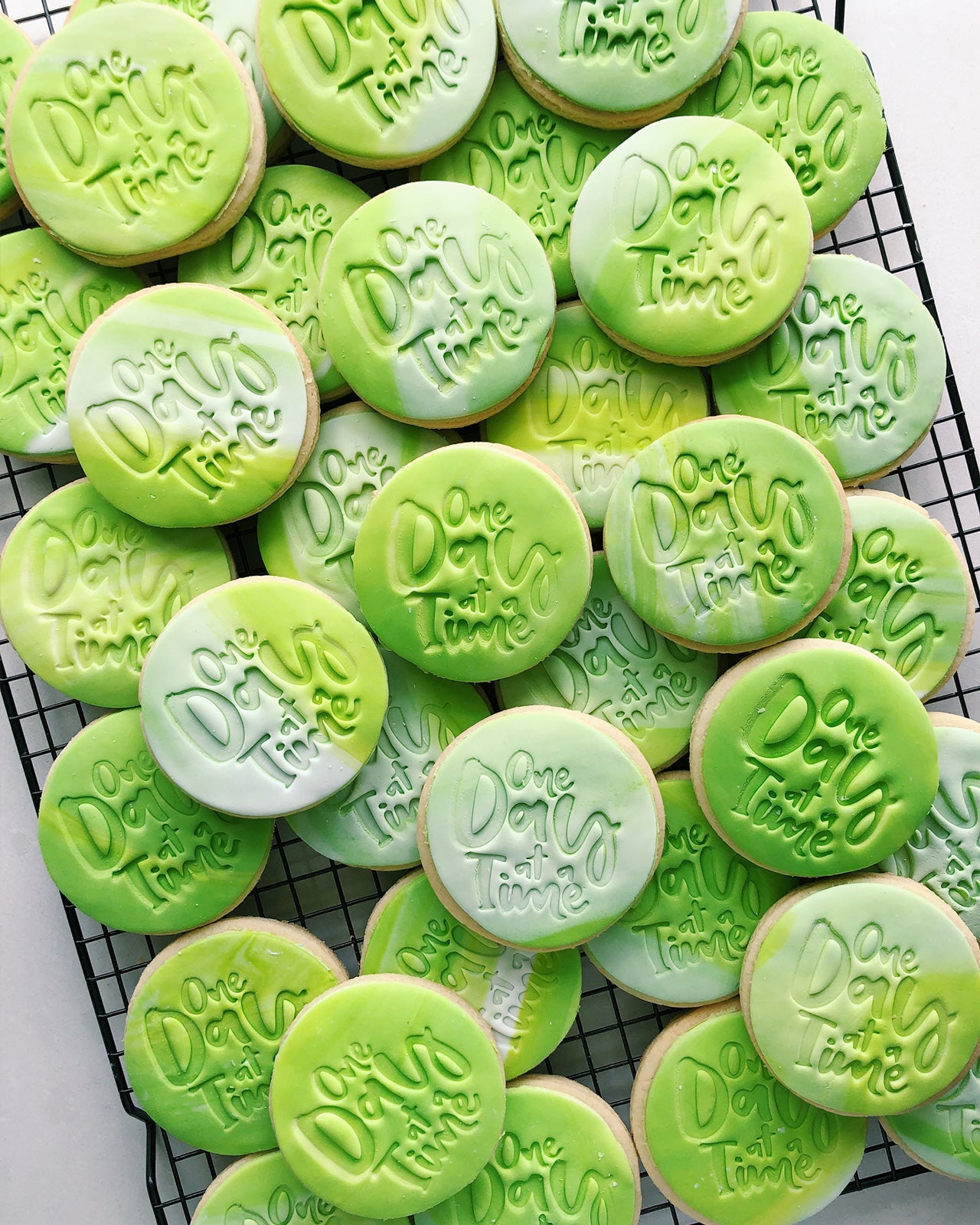 Positive Colourful Affirmation Message Cookies - Sugar Rush by Steph