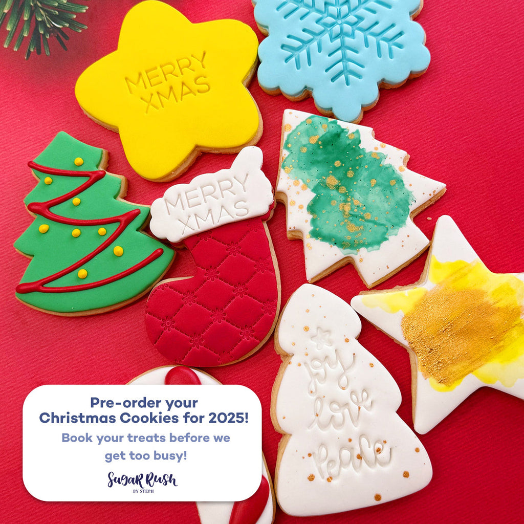 Pre-Order Christmas Cookies For 2025! | Sugar Rush by Steph Australia-Wide Cookie Delivery