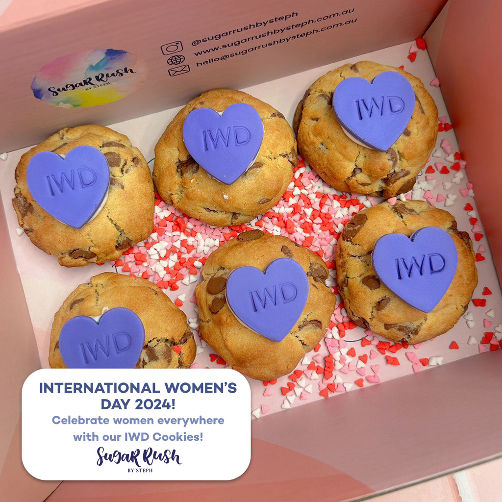 International Women's Day 2024 Cookie Gifting with Sugar Rush by Steph!
