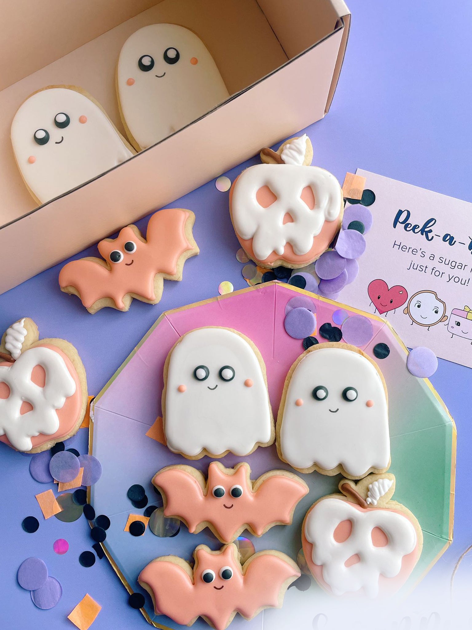 Cute Colourful Pastel Halloween Sugar Cookies - Sugar Rush by Steph