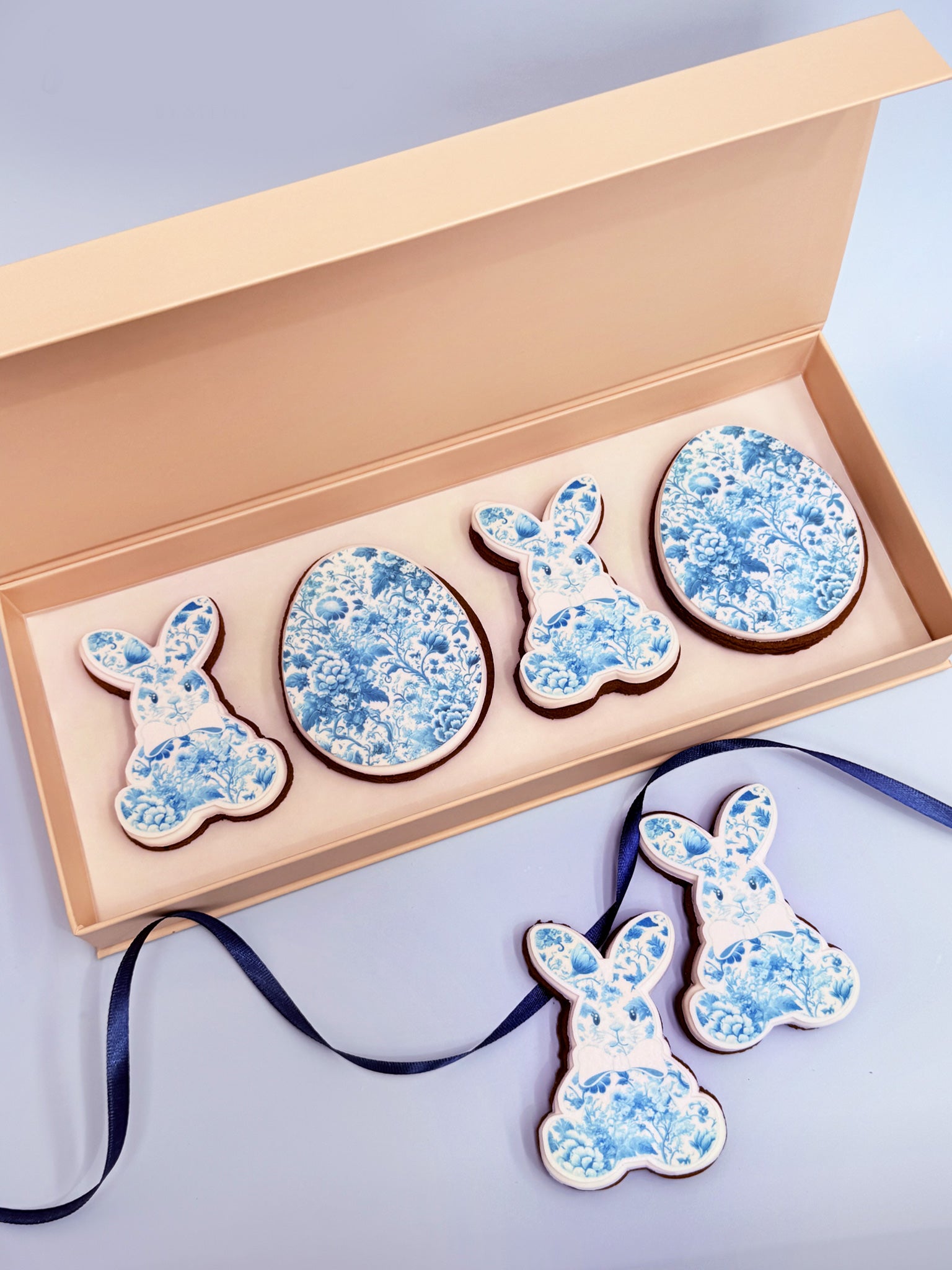 Floral Easter Bunny | Elegant Easter Cookies Near You Australia - Sugar Rush by Steph Cute Cookie Delivery Box In Australia, Cookies Near You