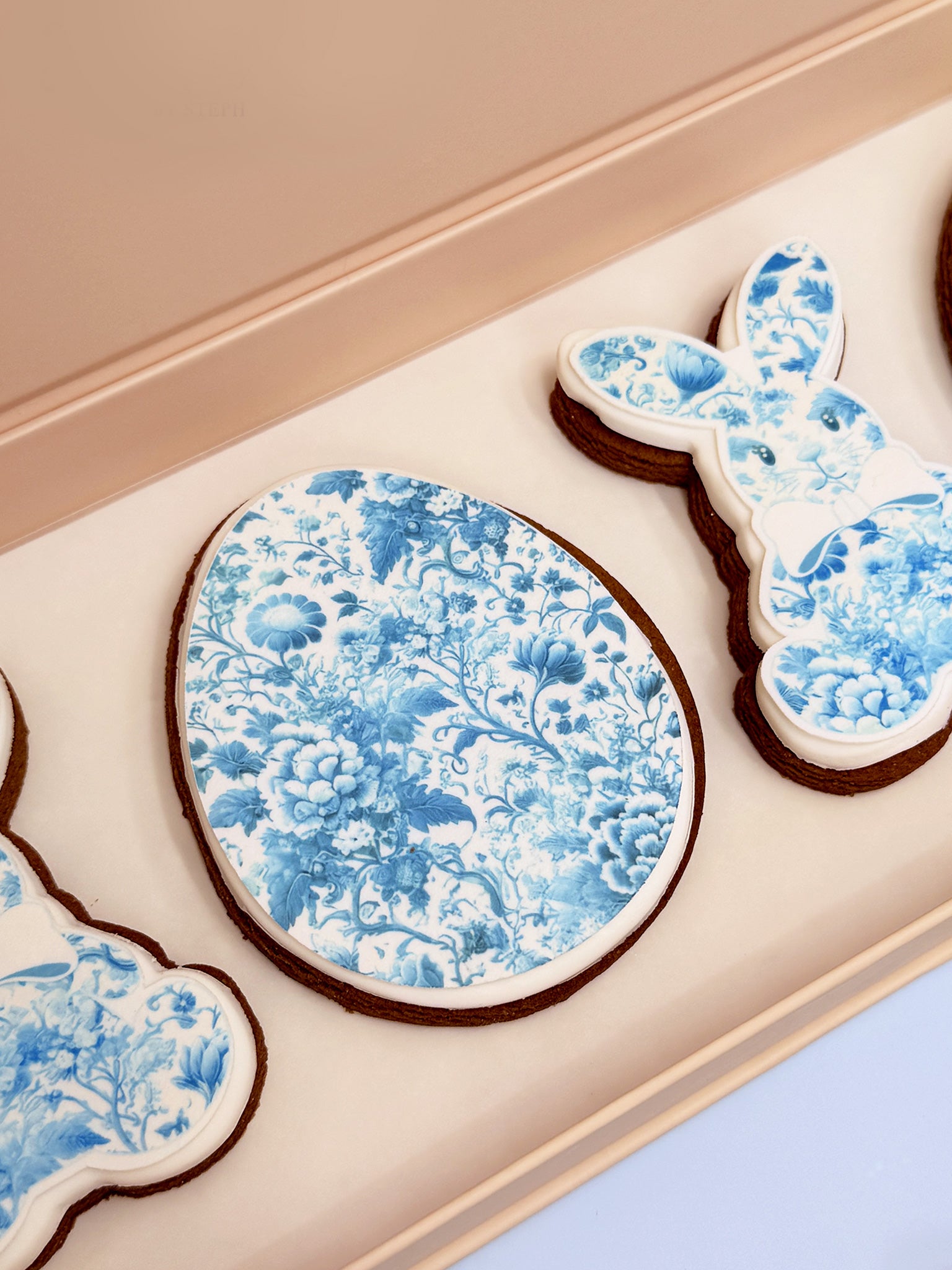 Floral Easter Bunny | Elegant Easter Cookies Near You Australia - Sugar Rush by Steph Cute Cookie Delivery Box In Australia, Cookies Near You