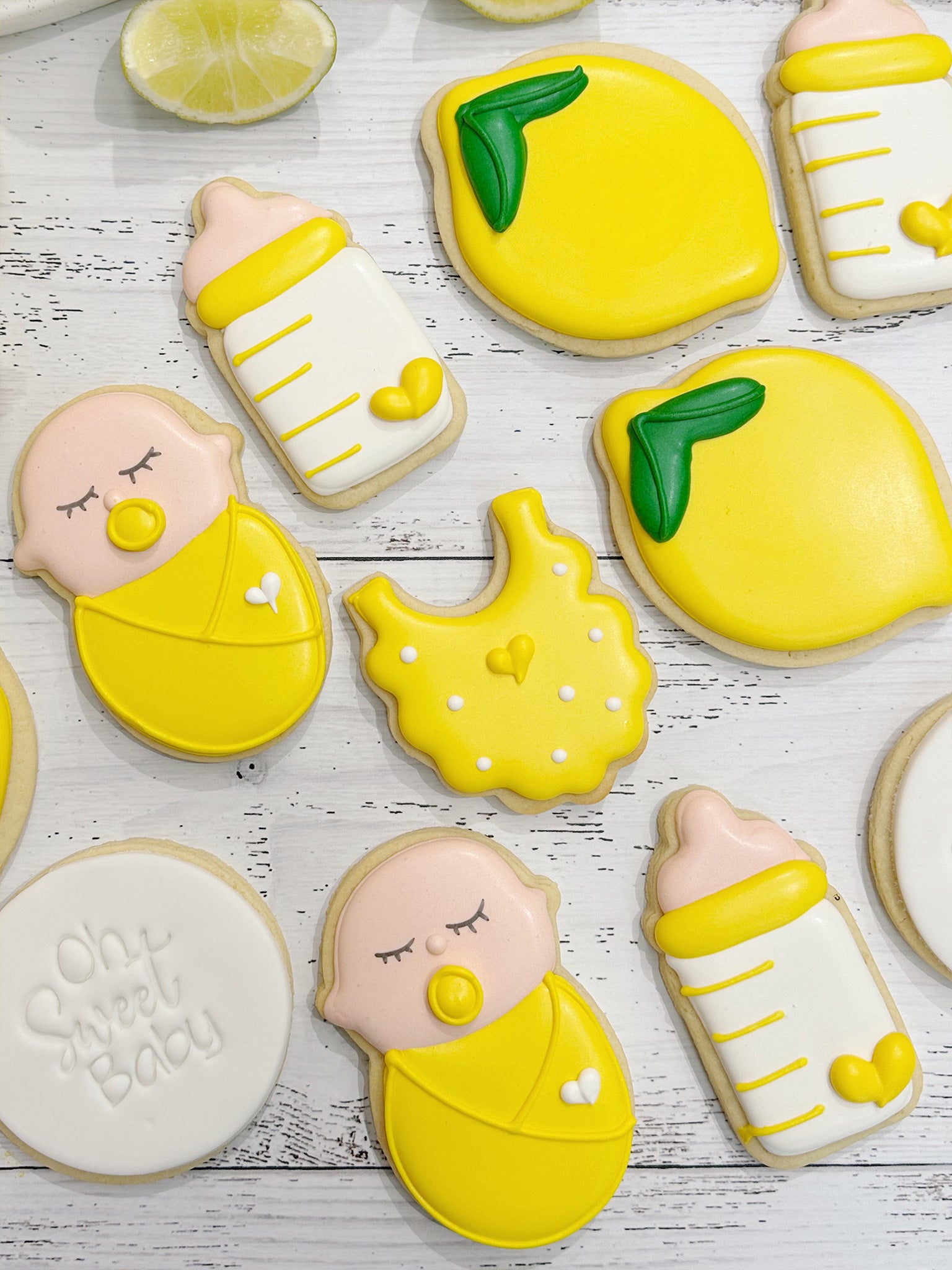 Amalfi Coast Baby Shower Cookies - Sugar Rush by Steph
