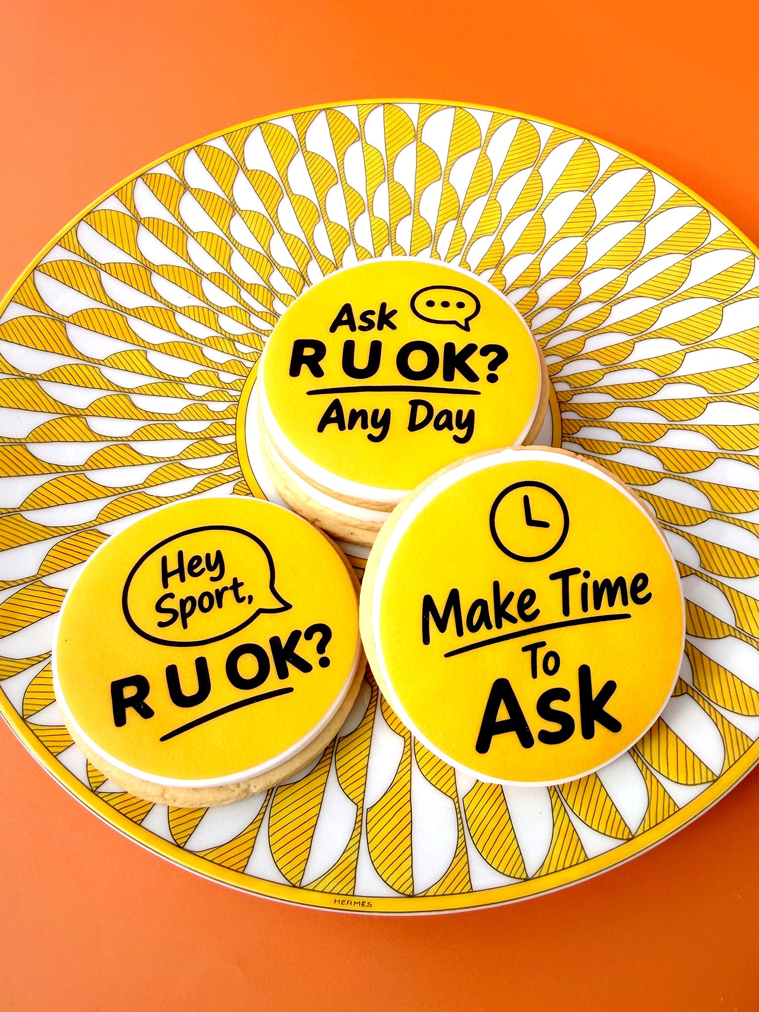 Ask R U OK? Any Day! - Edible Images | R U OK? Day 2026 Personalised Cookies