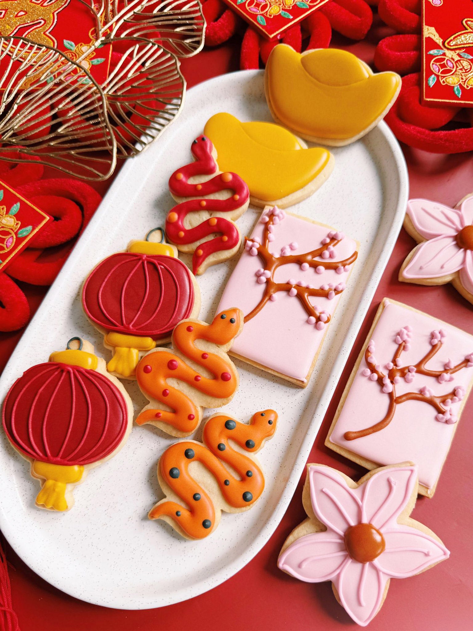 Year of the Snake | Best Lunar New Year Cookie Box Delivery Australia - Sugar Rush by Steph Custom Cookies Melbourne Online