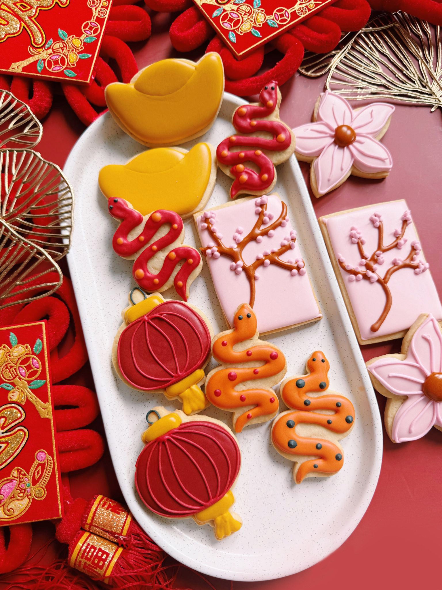 Year of the Snake | Best Lunar New Year Cookie Box Delivery Australia - Sugar Rush by Steph Custom Cookies Melbourne Online