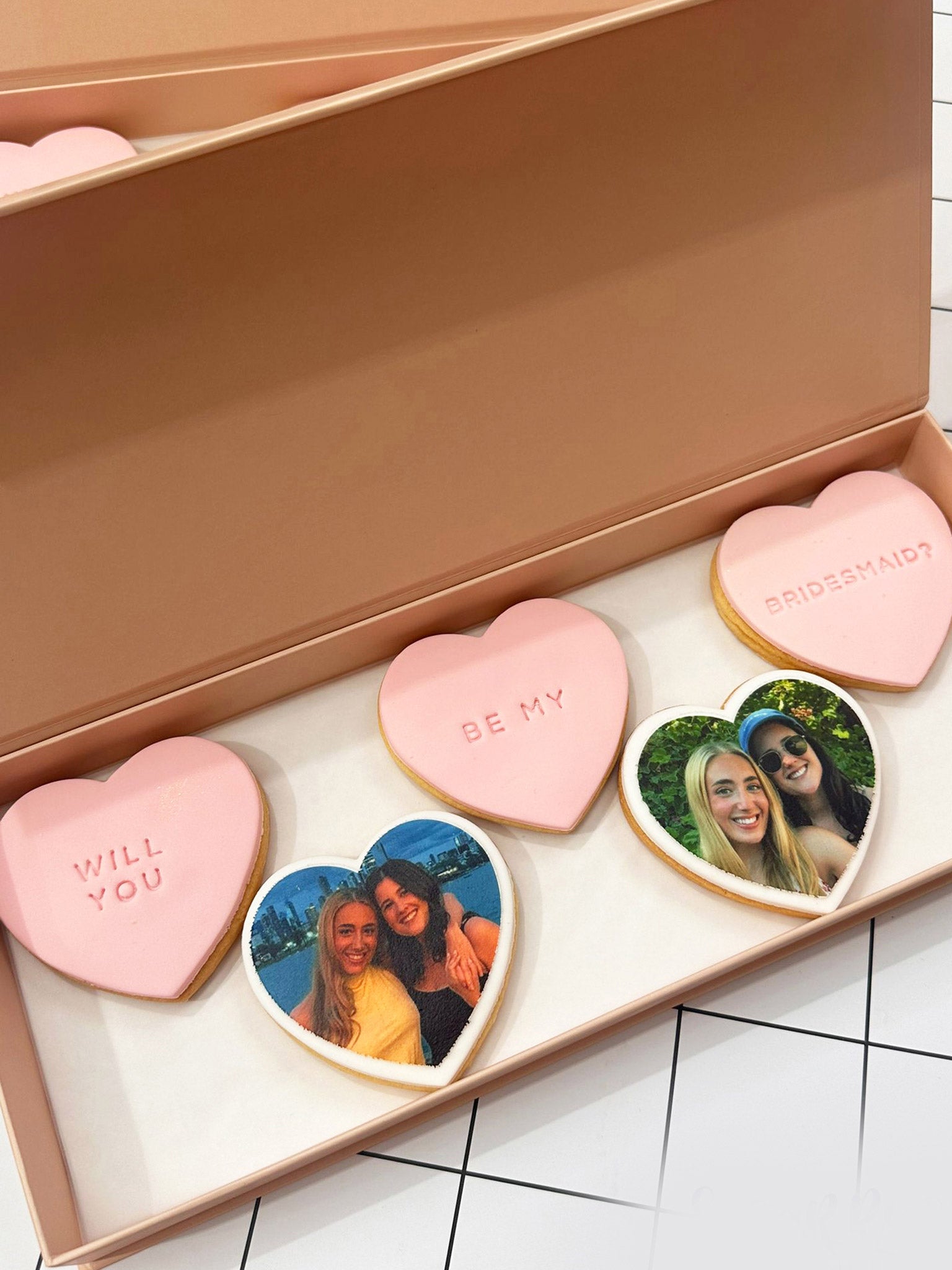 Will You Be My Bridesmaid? | Custom Bridesmaid Proposal Cookie Box Gift - Sugar Rush by Steph Custom Cookies Box Delivery Australia Online