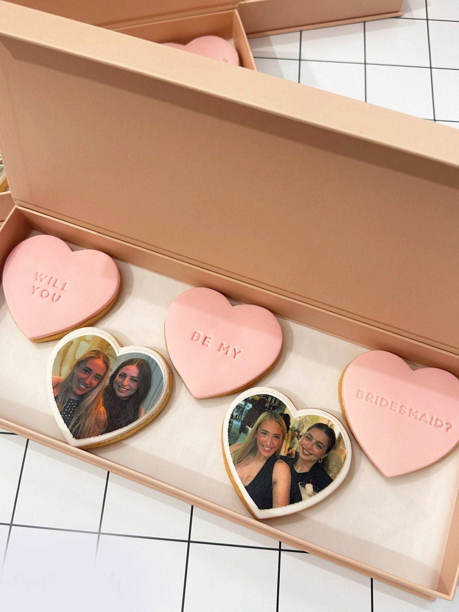 Will You Be My Bridesmaid? | Custom Bridesmaid Proposal Cookie Box Gift - Sugar Rush by Steph Custom Cookies Box Delivery Australia Online