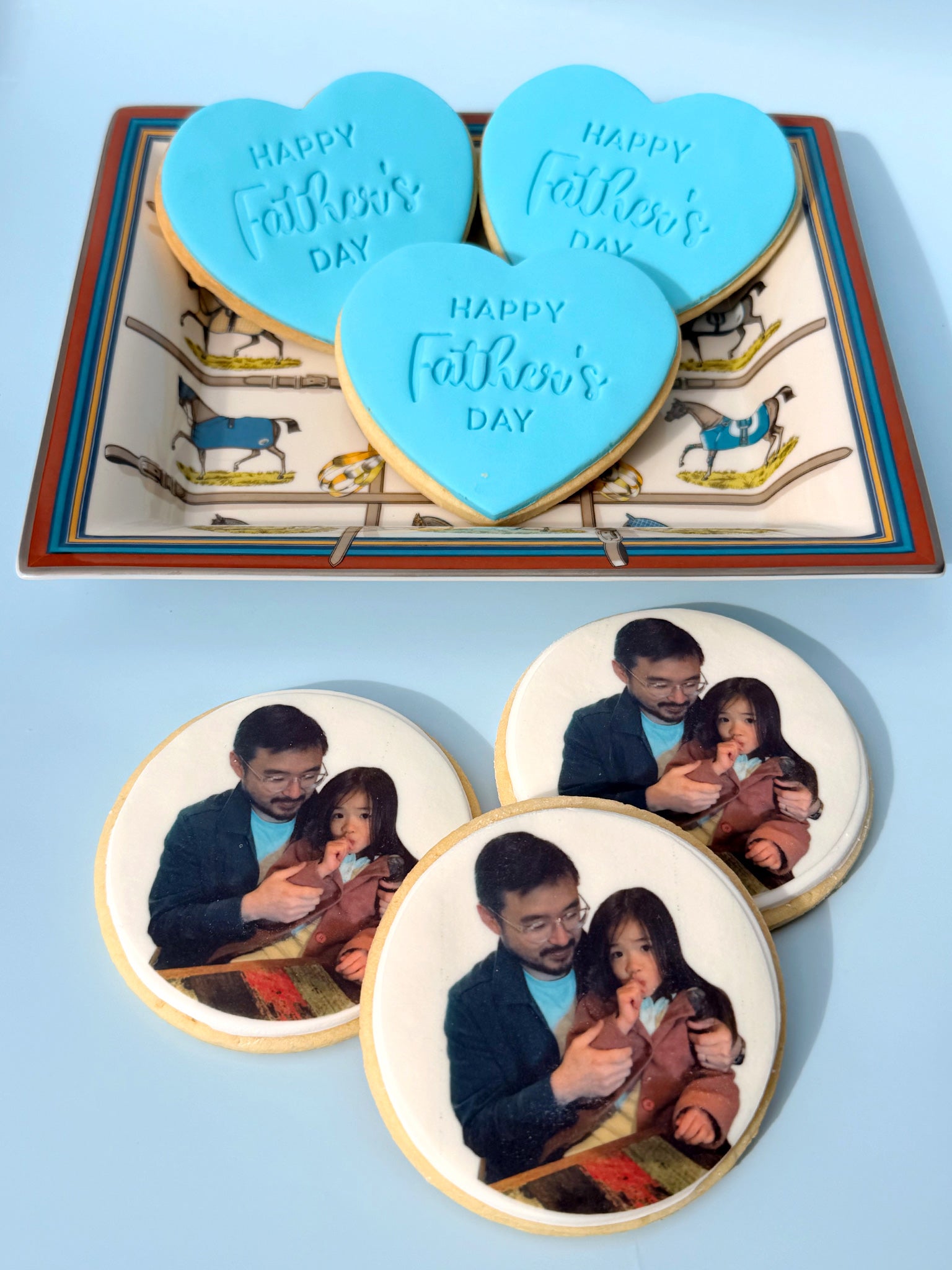 Custom Happy Father's Day Cookie Box | Best Photo Cookies for Dad 2026