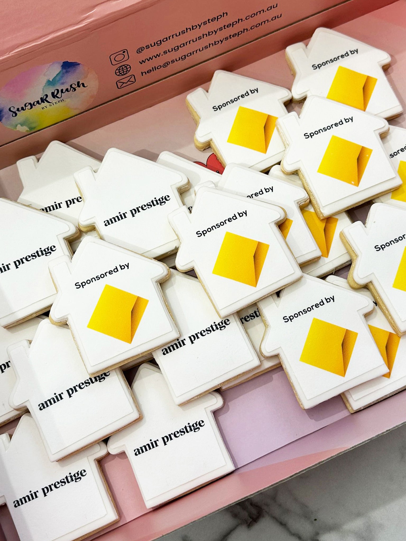 Custom Shape Cookies | Personalised Corporate Logo Cookies For Corporate Events