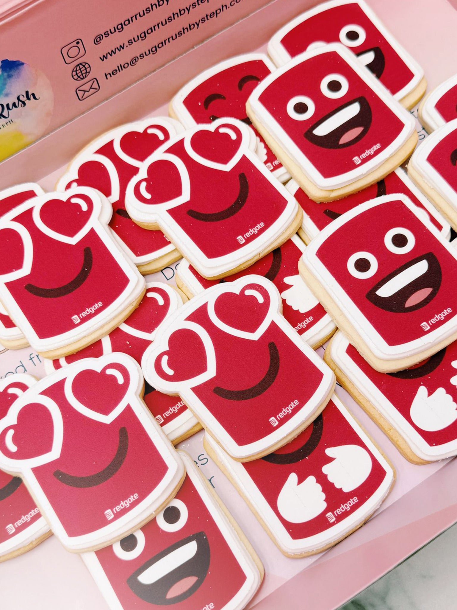 Custom Shape Cookies | Personalised Corporate Logo Cookies For Corporate Events