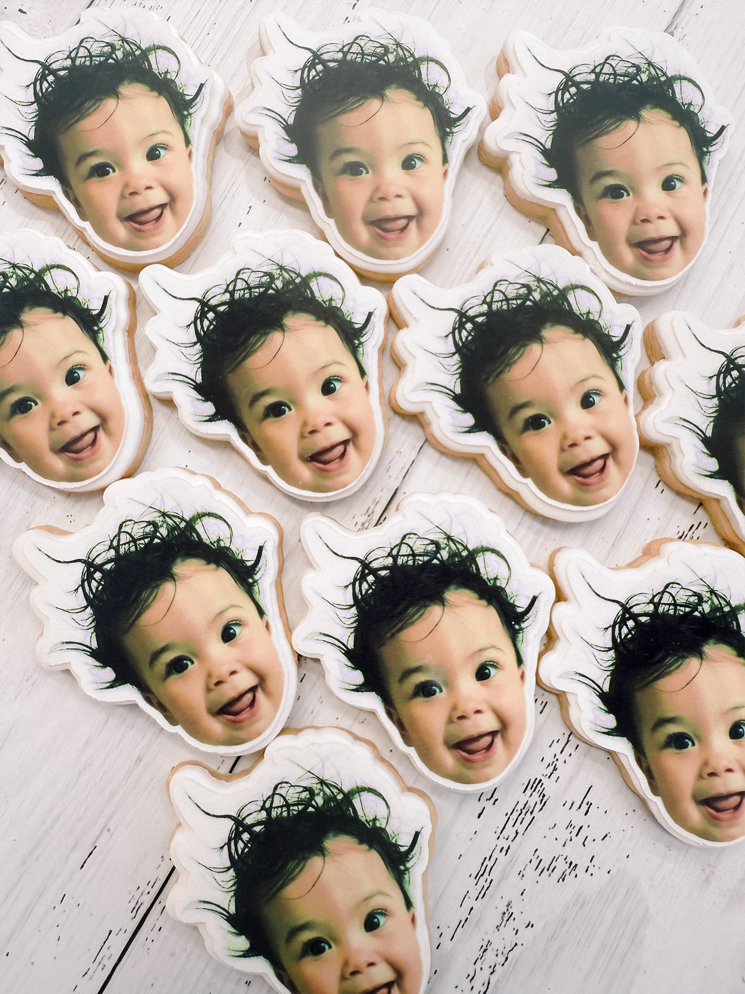 Custom Printed Face Cookies | Personalised Photo Cookies For Parties - Sugar Rush by Steph Individually Packed Cookie Box Gifts Australia-Wide Delivery