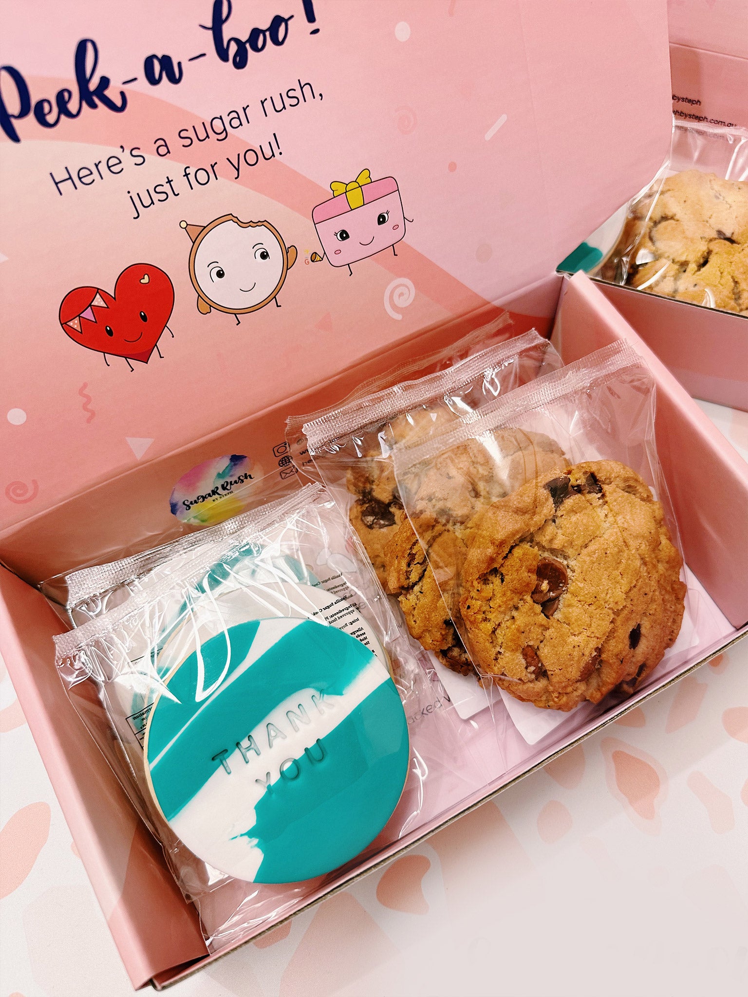 Thank You Chunky Cookies | Yummy Chocolate Chip Appreciation Cookie Box