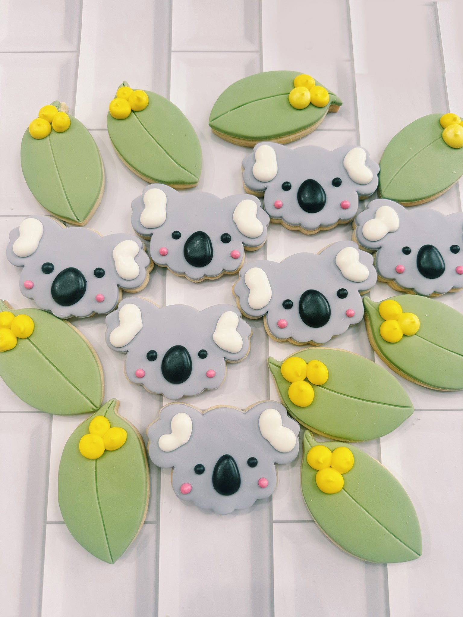 Cute Aussie Koala Cookies | Adorable Bespoke Animal Theme Snacks - Sugar Rush by Steph
