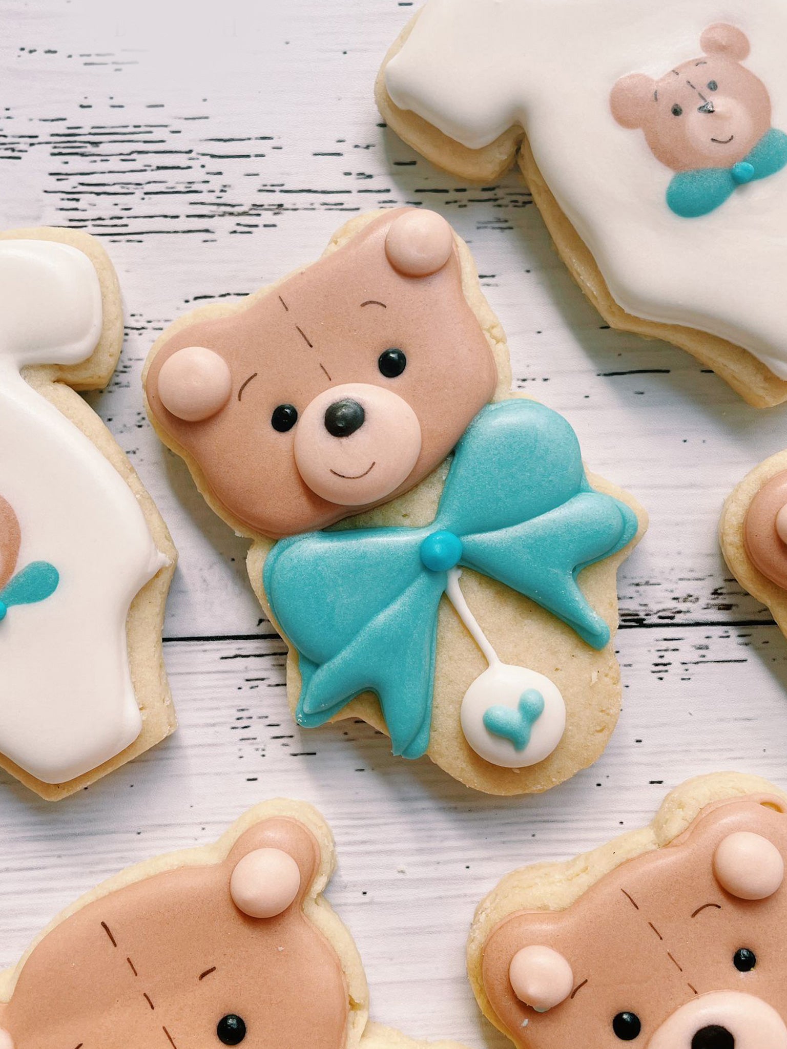 Baby Bear | Cute Animal Theme Baby Shower Cookies