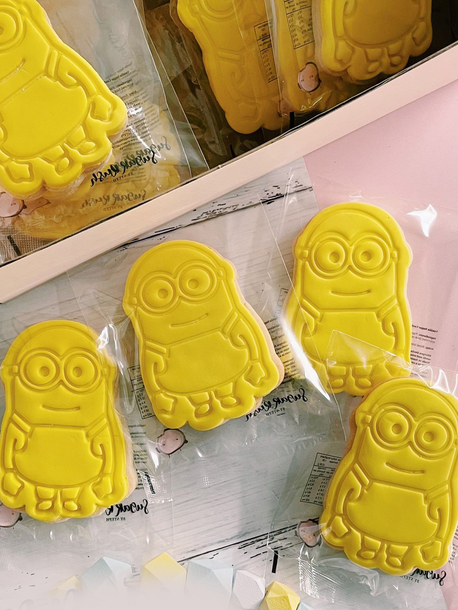 Yellow Minion Despicable Me Banana Cartoon Cookies