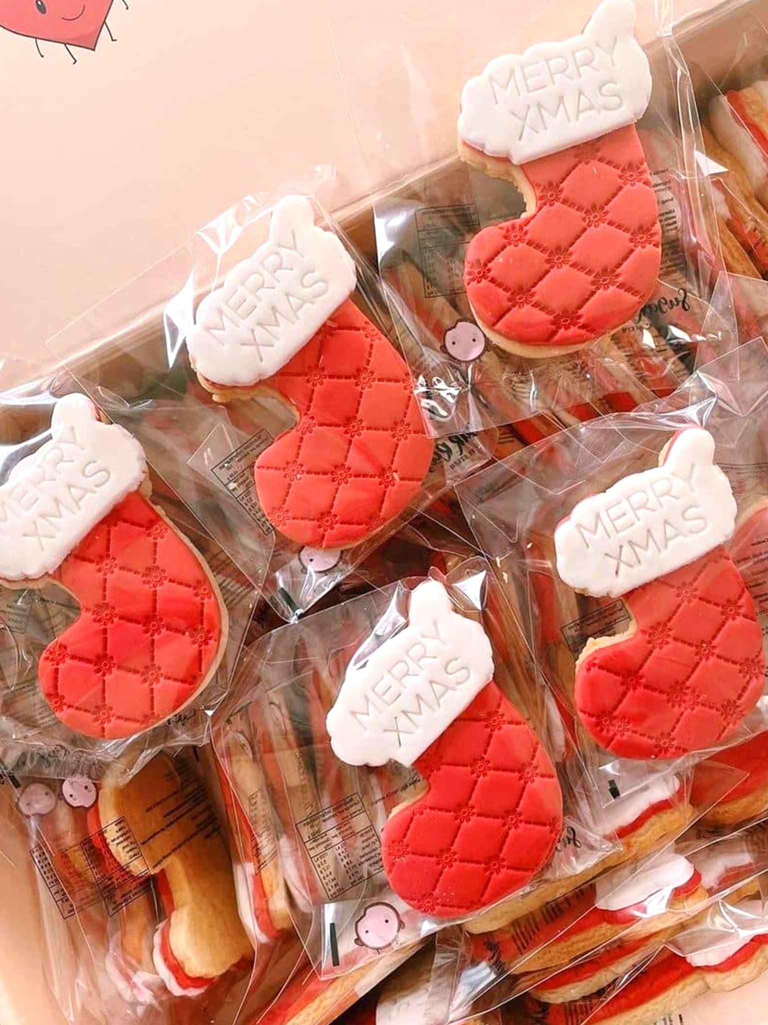 Christmas Stocking Cookies, Stuffers for Xmas Eve - Sugar Rush by Steph