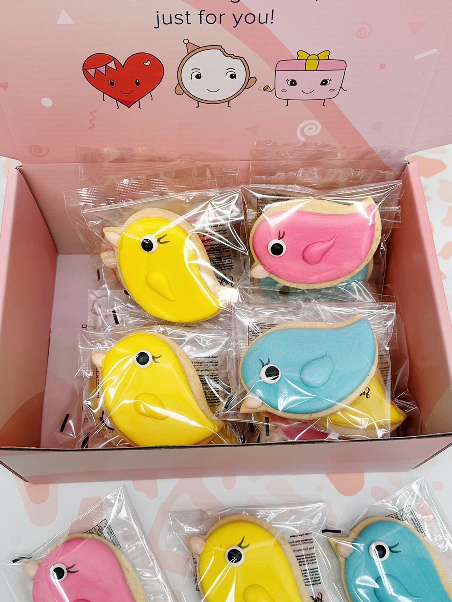 Colourful Baby Bird Animal Cookies - Sugar Rush by Steph