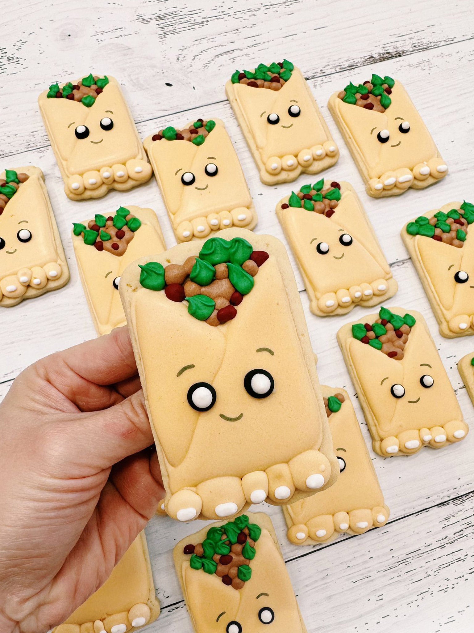 Toe-Tally Burrito Cookies | Mexican Fiesta Cinco de Mayo Sweets - Sugar Rush by Steph