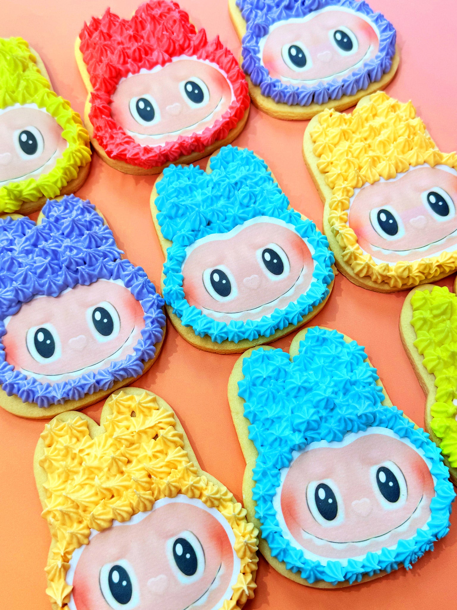 Labubu Cookies | Cute Labubu Royal Icing Cookies Delivery Near Me - Sugar Rush by Steph Custom Cartoon Character Cookies In Melbourne Australia