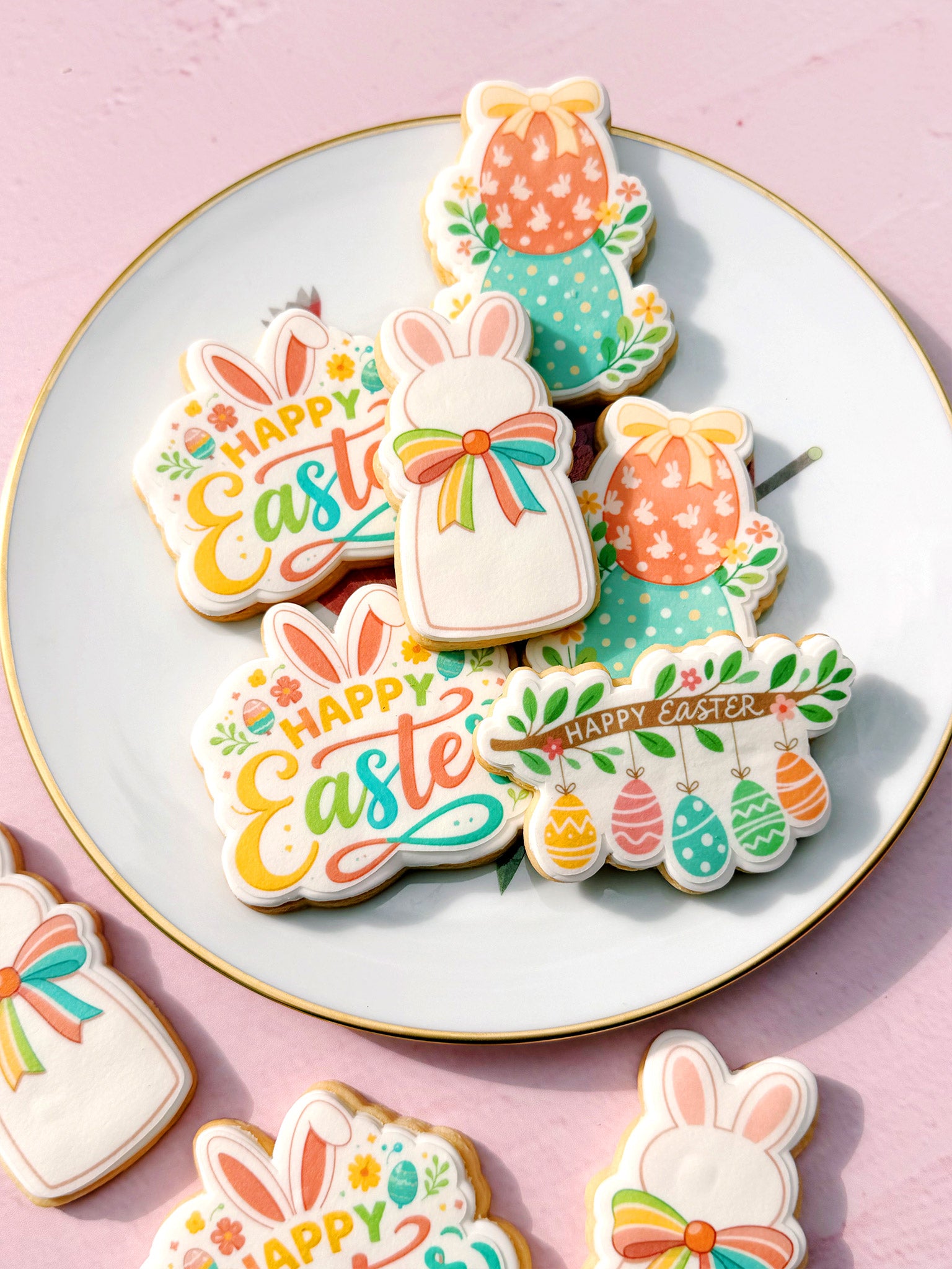 Sweet Pastels Easter Cookie Box | Personalised Easter Gifts For Good Friday