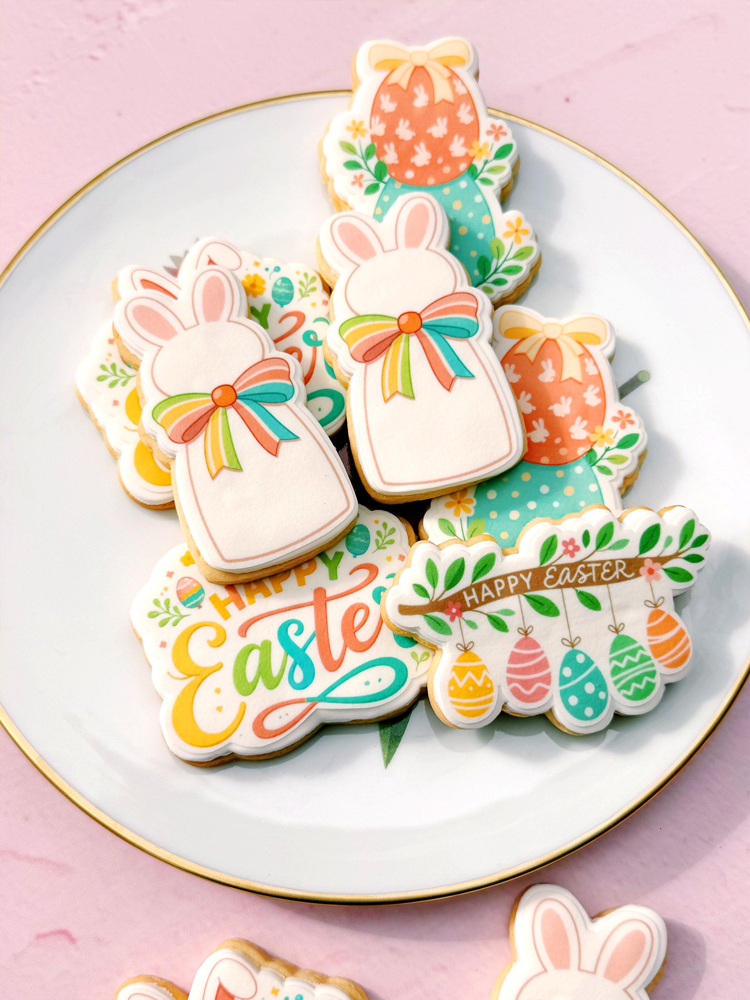 Sweet Pastels Easter Cookie Box | Personalised Easter Gifts For Good Friday