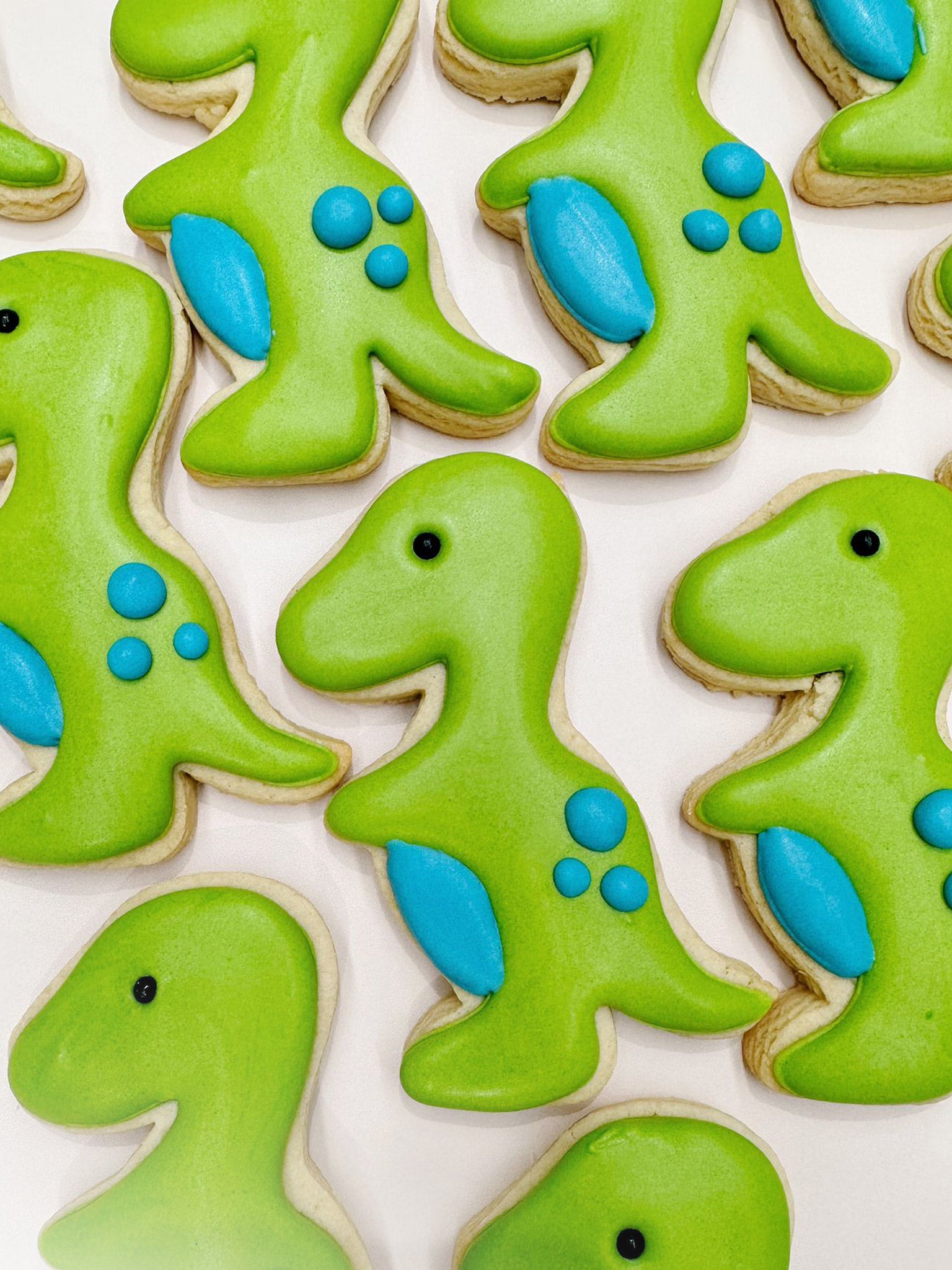 Rawrsome Dino Cookies | Cute Dinosaur Theme Royal Icing Biscuits