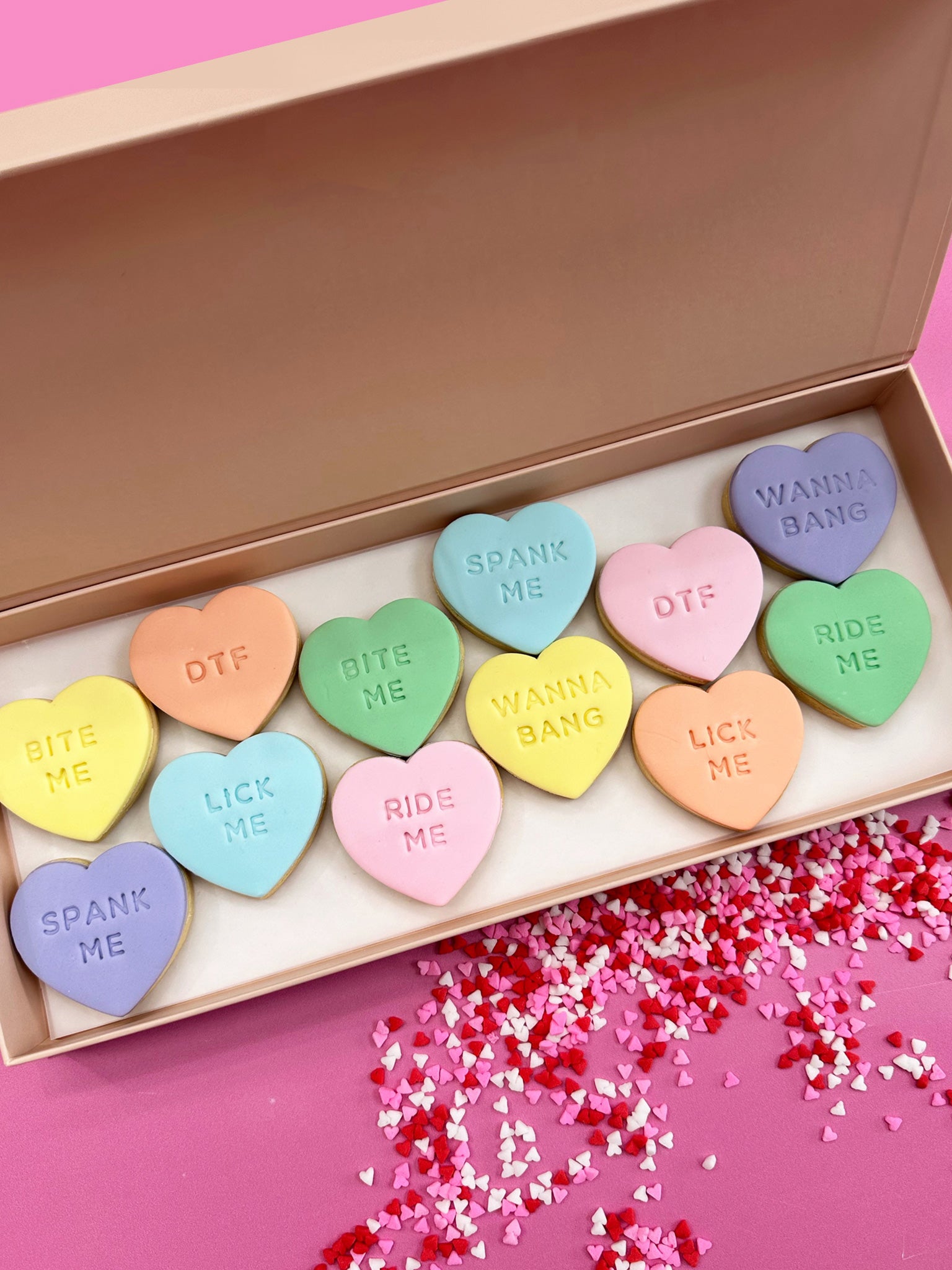 Cheeky Valentine's Box | Date Night Cookie Box Idea for V-Day