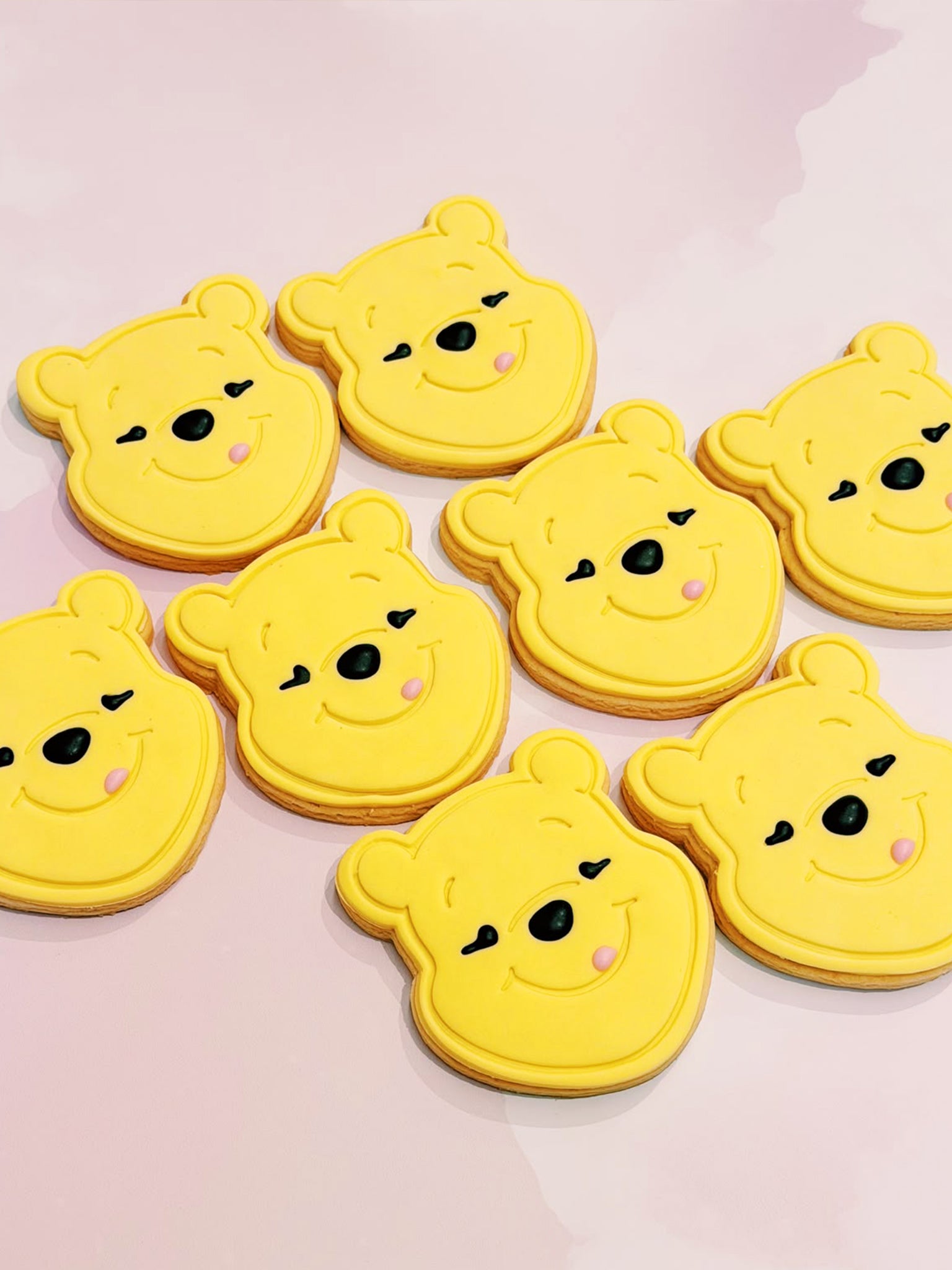 Pooh Bear Cookies | Cute Winnie The Pooh Cookie Box Gift Delivery | Sugar Rush by Steph Custom Cookies, Bespoke Cartoon Character Biscuit Gifts