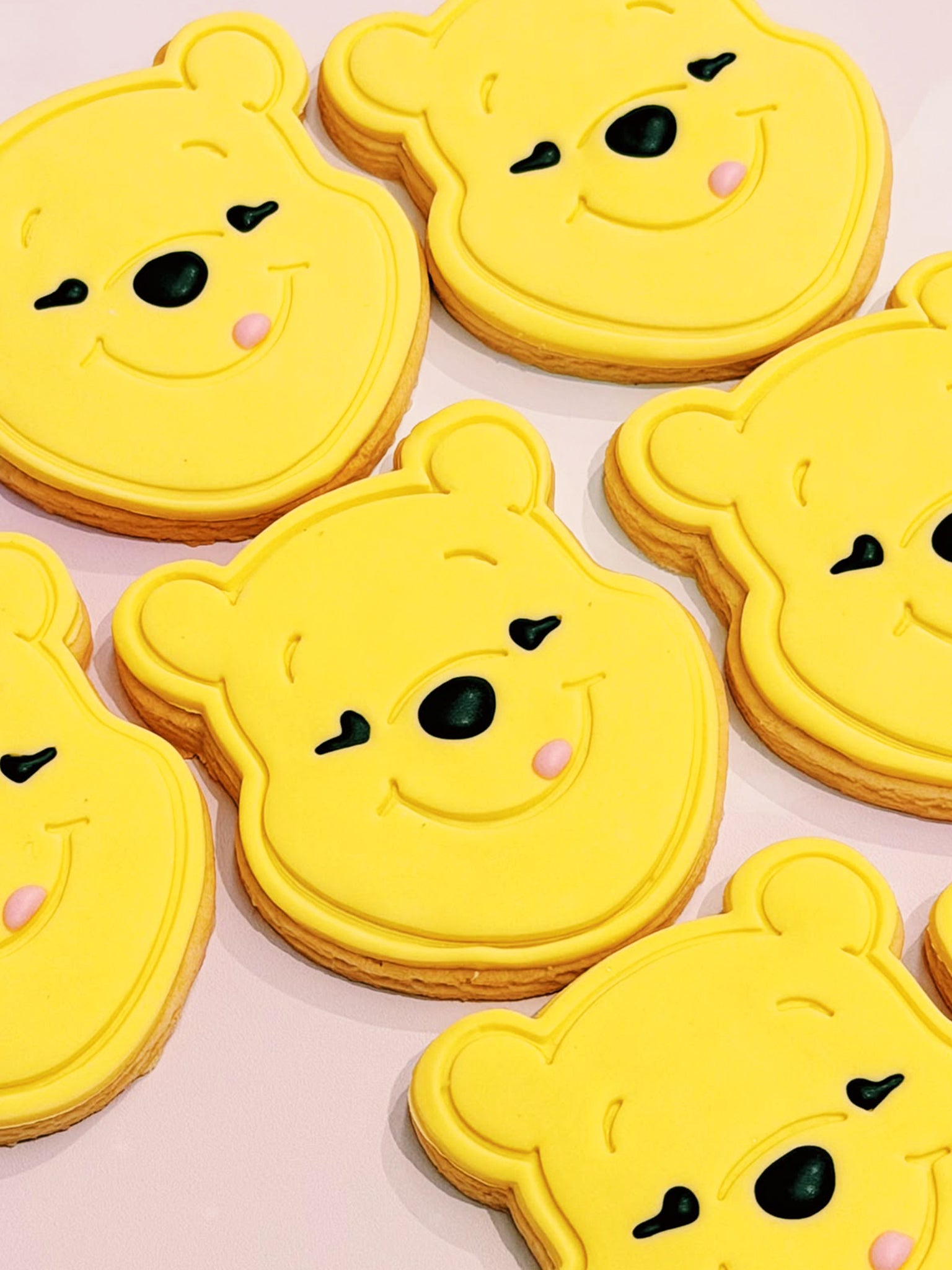 Pooh Bear Cookies | Cute Winnie The Pooh Cookie Box Gift Delivery | Sugar Rush by Steph Custom Cookies, Bespoke Cartoon Character Biscuit Gifts