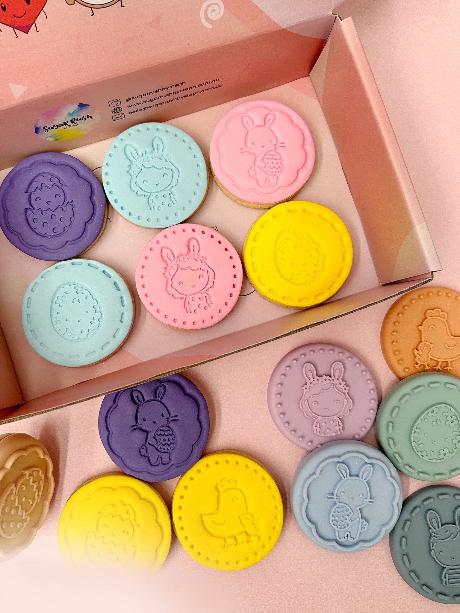 Sweet Spring Treats | Pastel Custom Cookies for Easter Gatherings - Sugar Rush by Steph