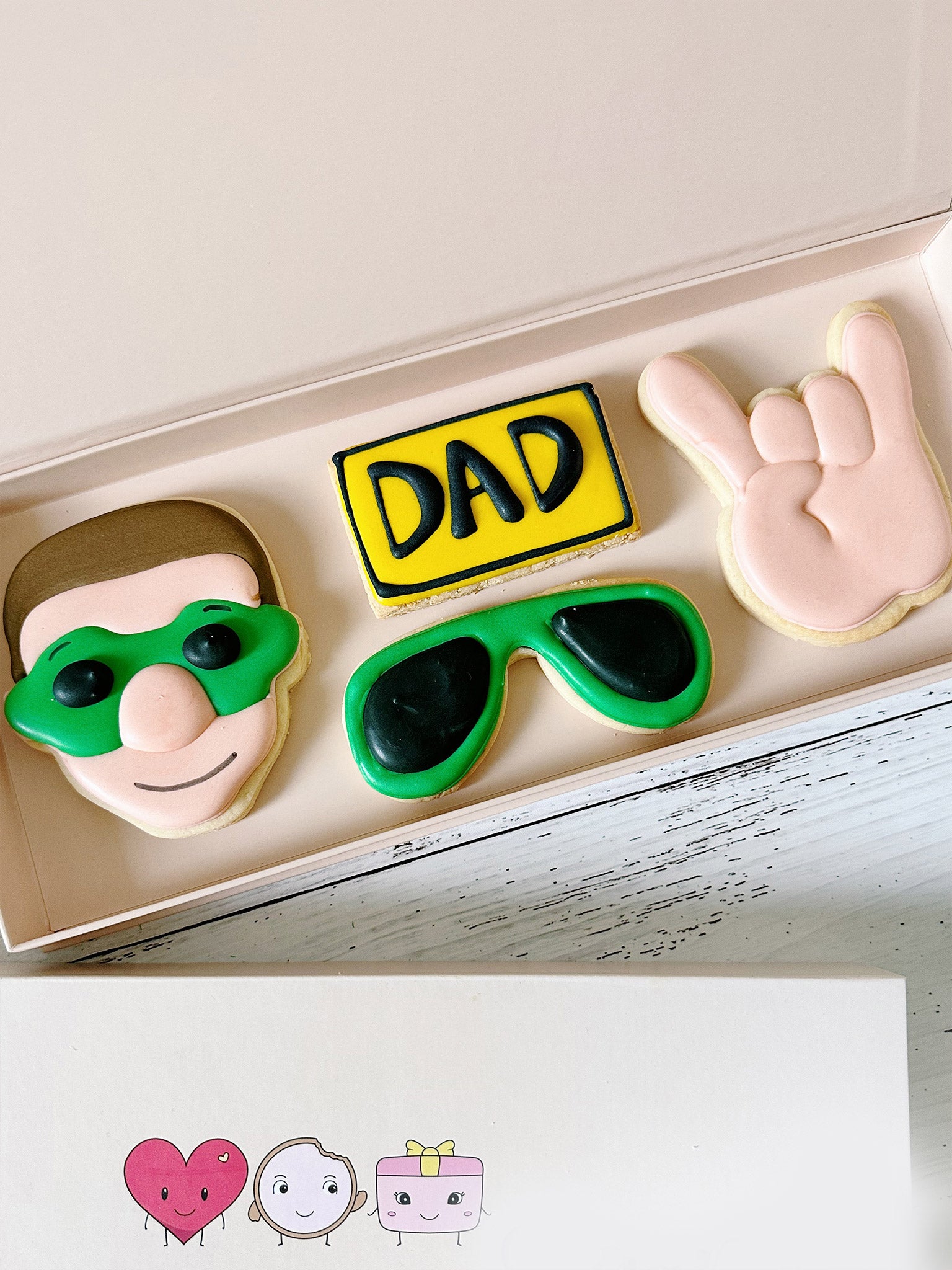 Super Dad | Fun Father's Day Cookie Box for Dad - Sugar Rush by Steph