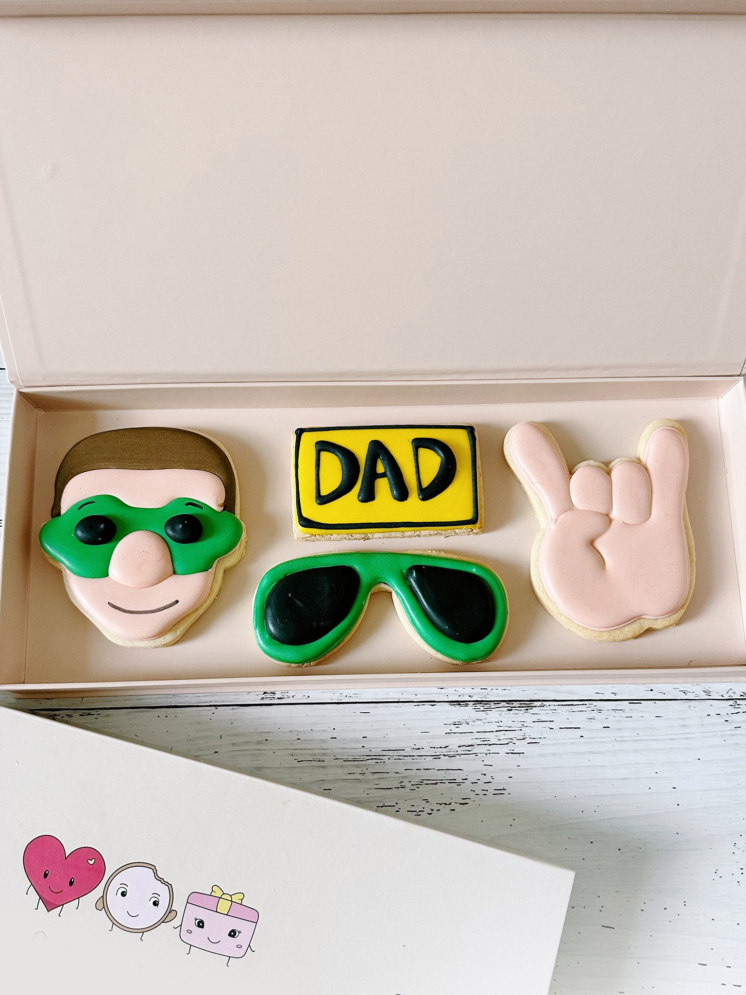 Super Dad | Fun Father's Day Cookie Box for Dad - Sugar Rush by Steph