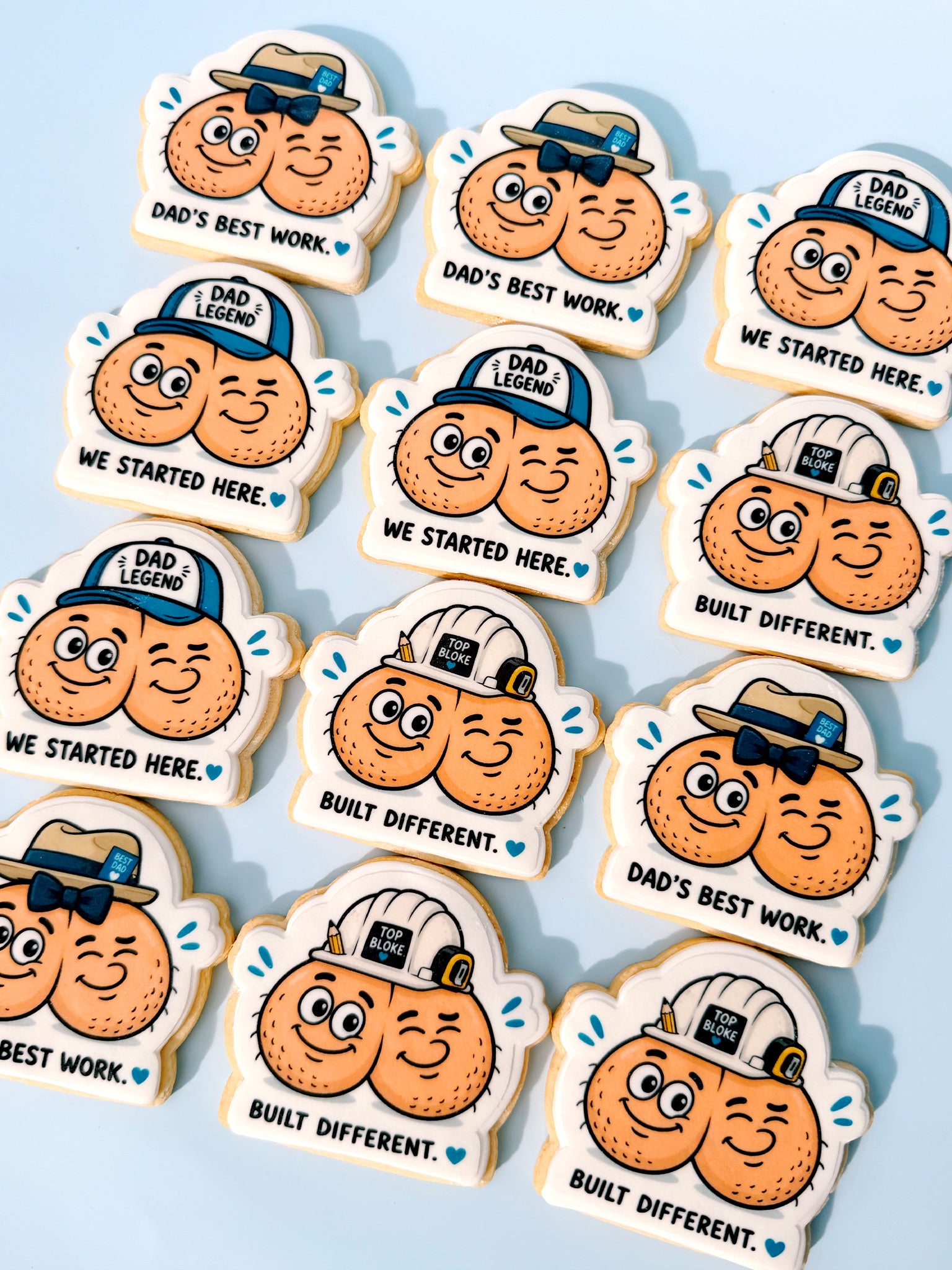 Dad's Best Work | Funny Father's Day Cookie Box Delivery Australia