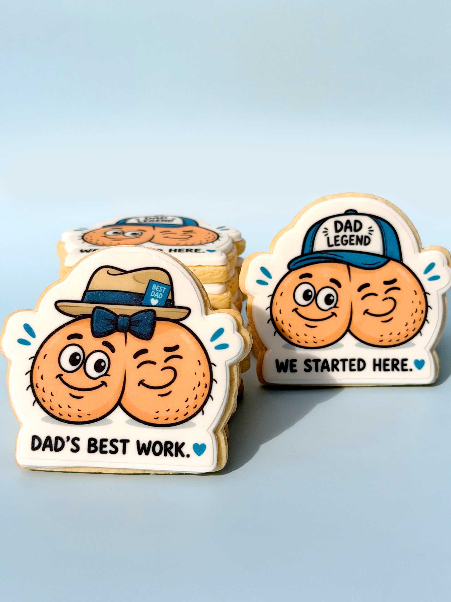 Dad's Best Work | Funny Father's Day Cookie Box Delivery Australia