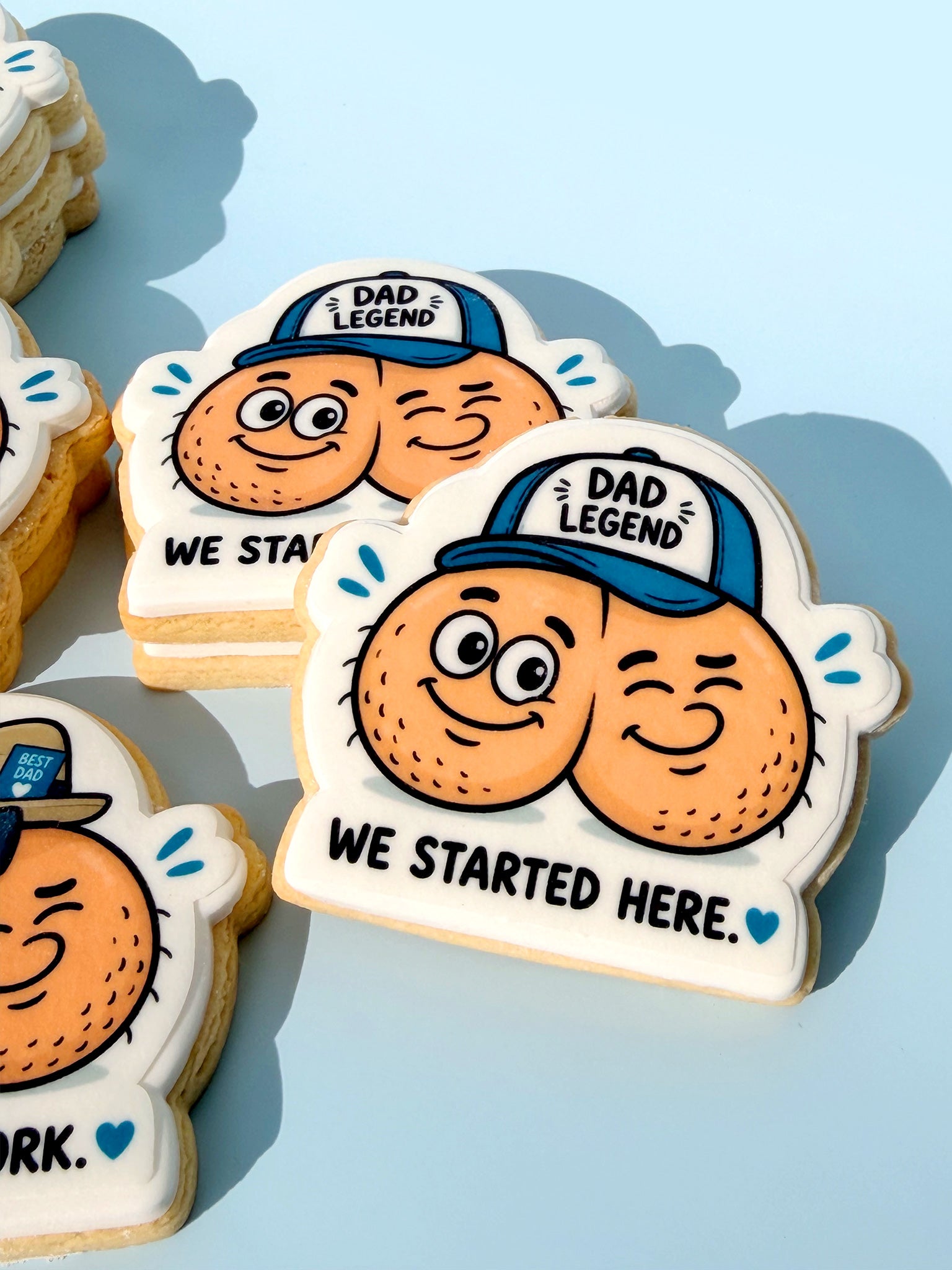 Dad's Best Work | Funny Father's Day Cookie Box Delivery Australia