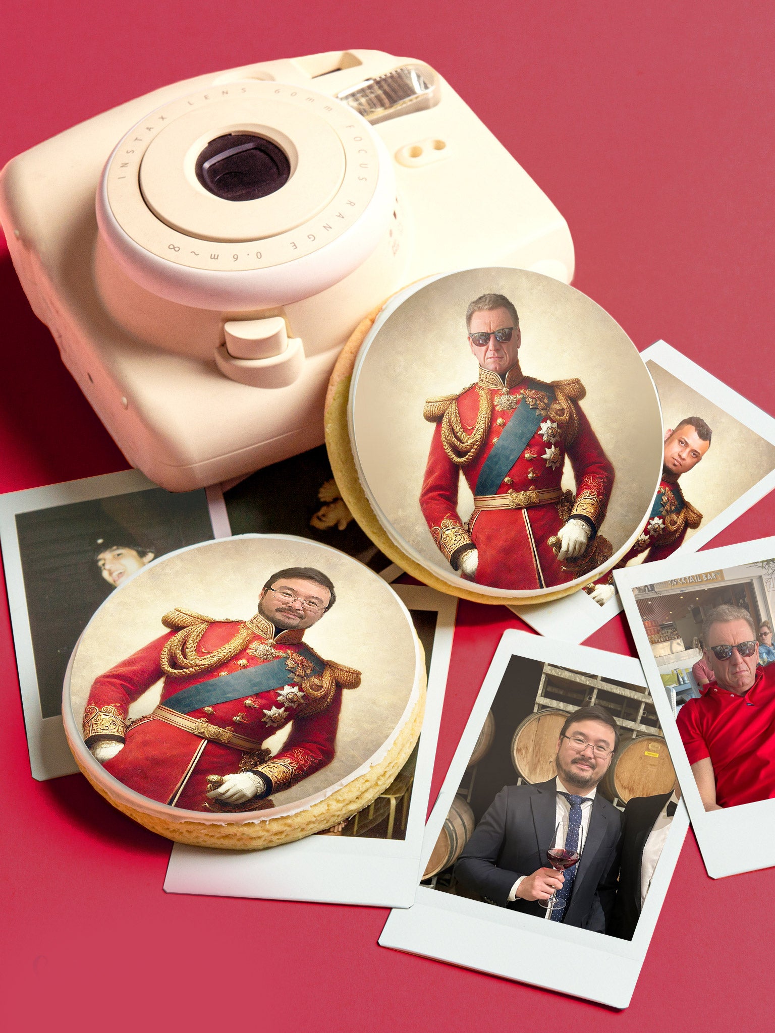 Royal Uniform Printed Face Cookies | Funny Customisable Father's Day Gift Idea 2025