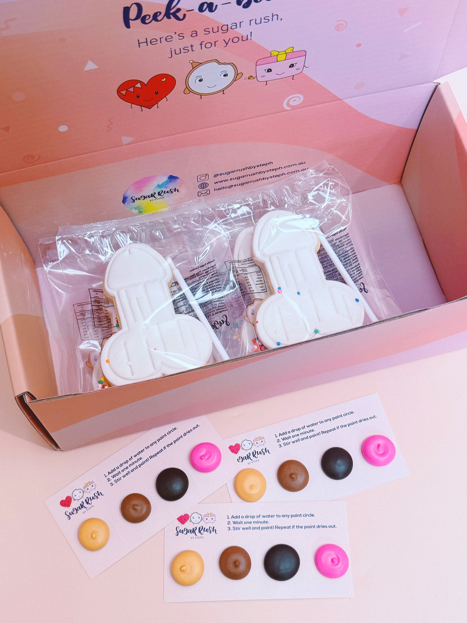 Paint Your Own Cheeky Cookies | Funny DIY Cookie Box for Adults