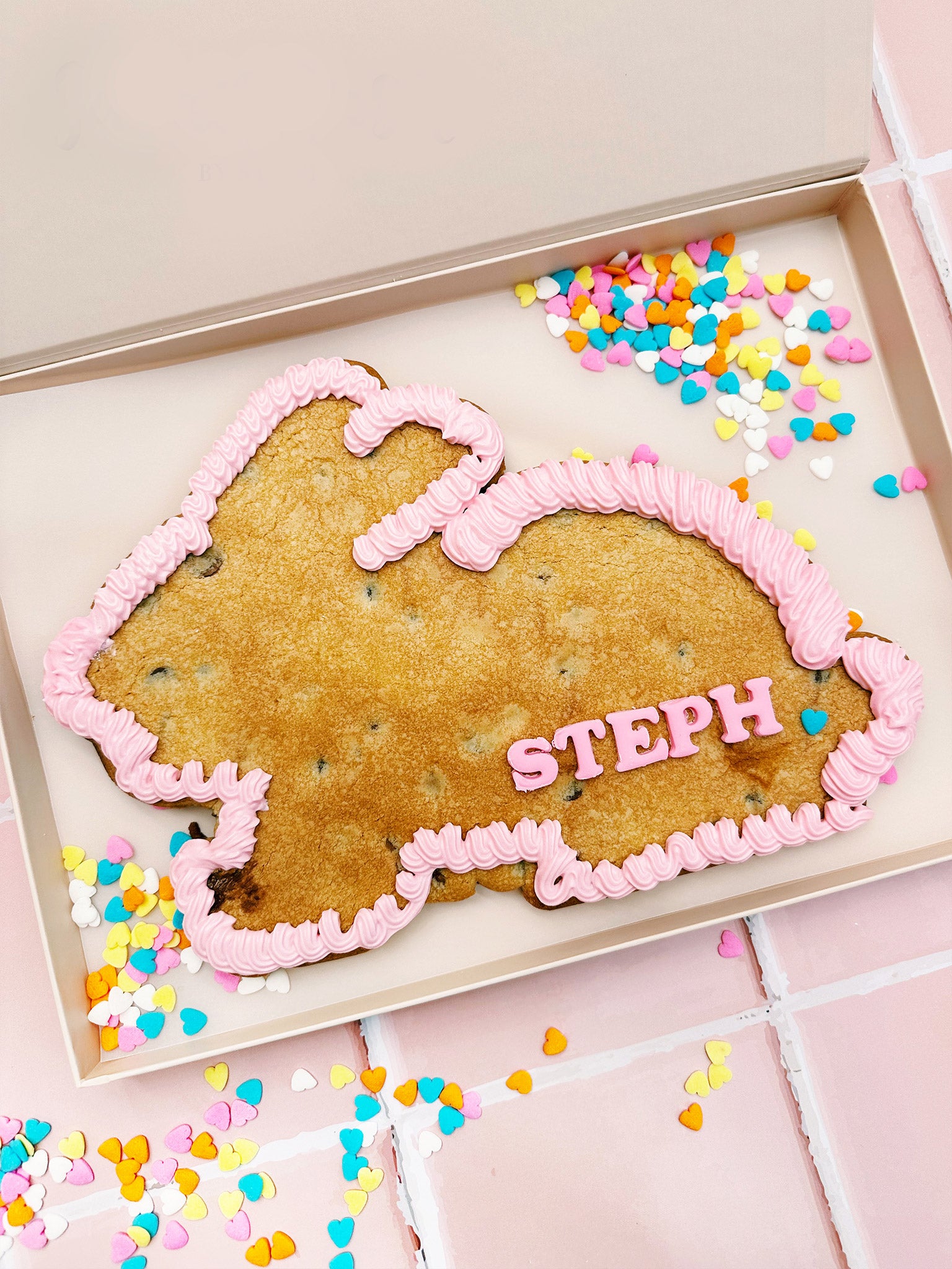 Giant Easter Bunny Cookie | Personalised Custom Cookies for Easter Gifts - Cookies in Melbourne Australia, Order Online with Sugar Rush by Steph