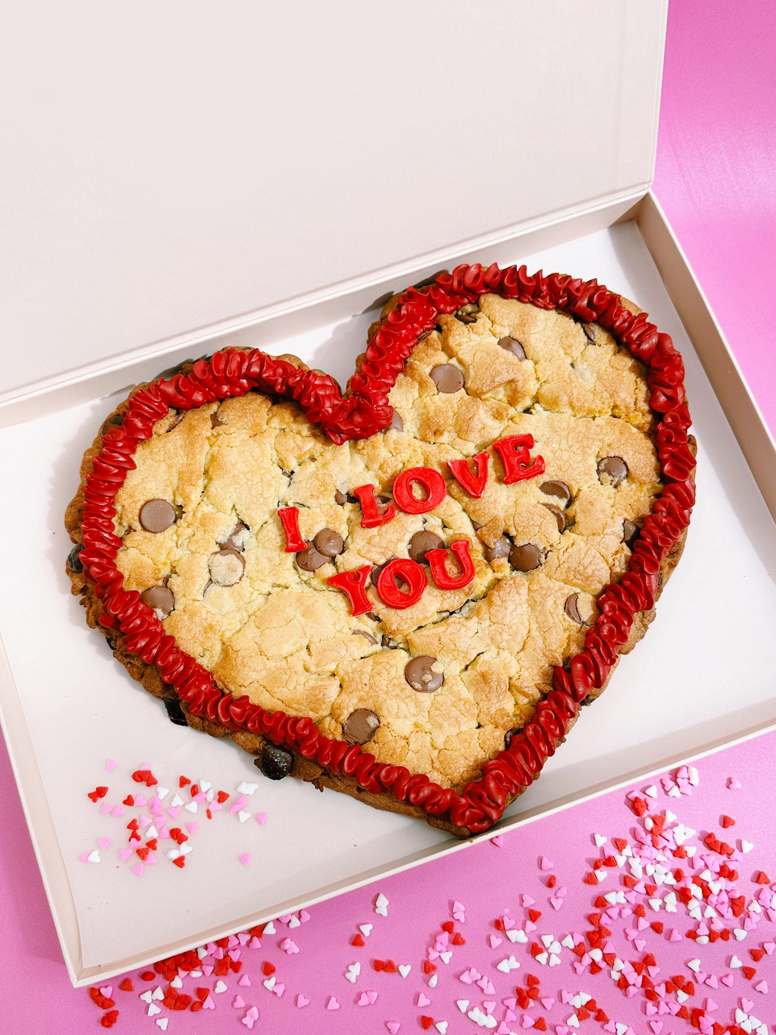 Giant Valentine's Heart Cookie | Romantic Valentine's Day Gift Cookie Box