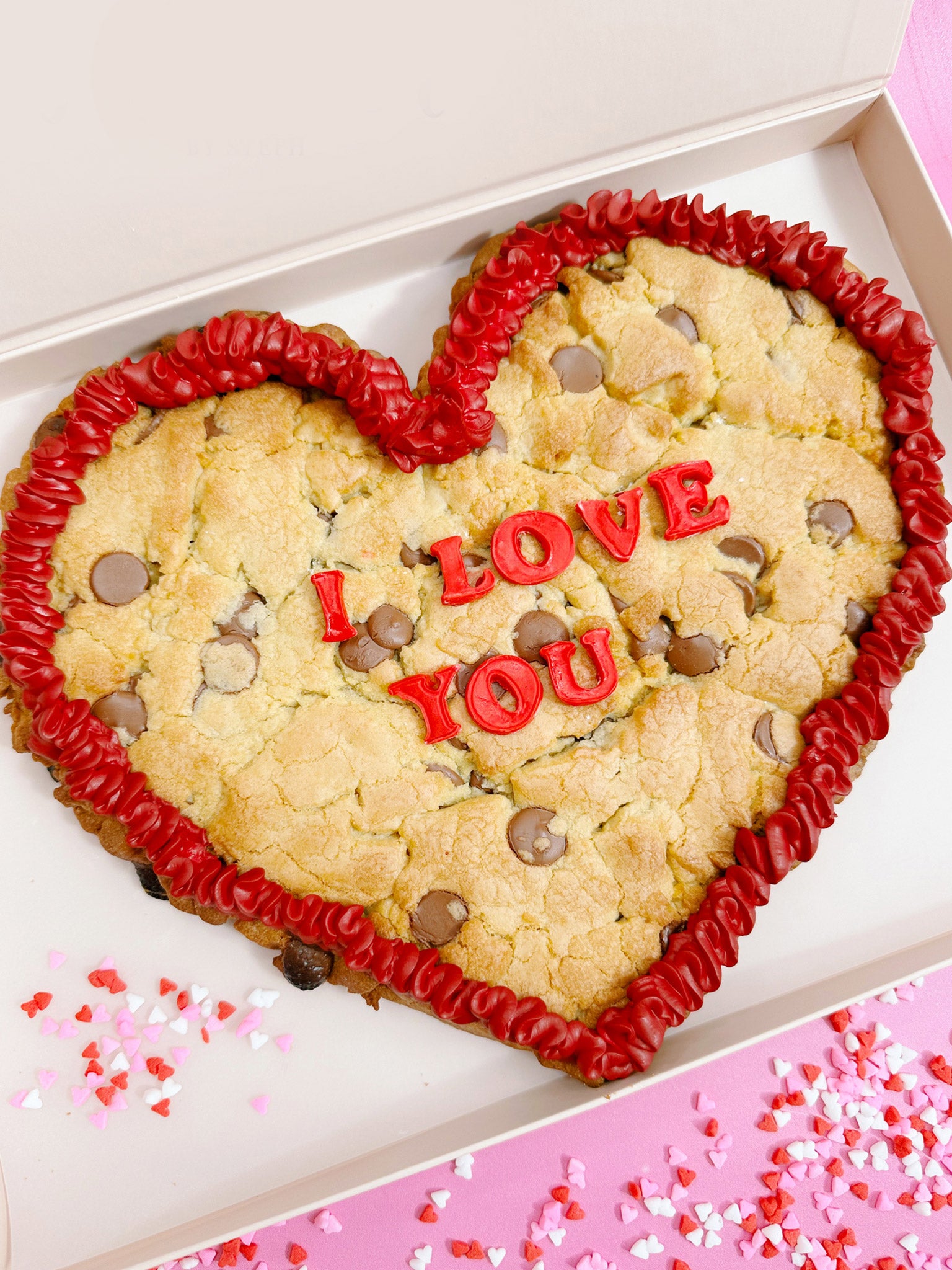 Giant Valentine's Heart Cookie | Romantic Valentine's Day Gift Cookie Box