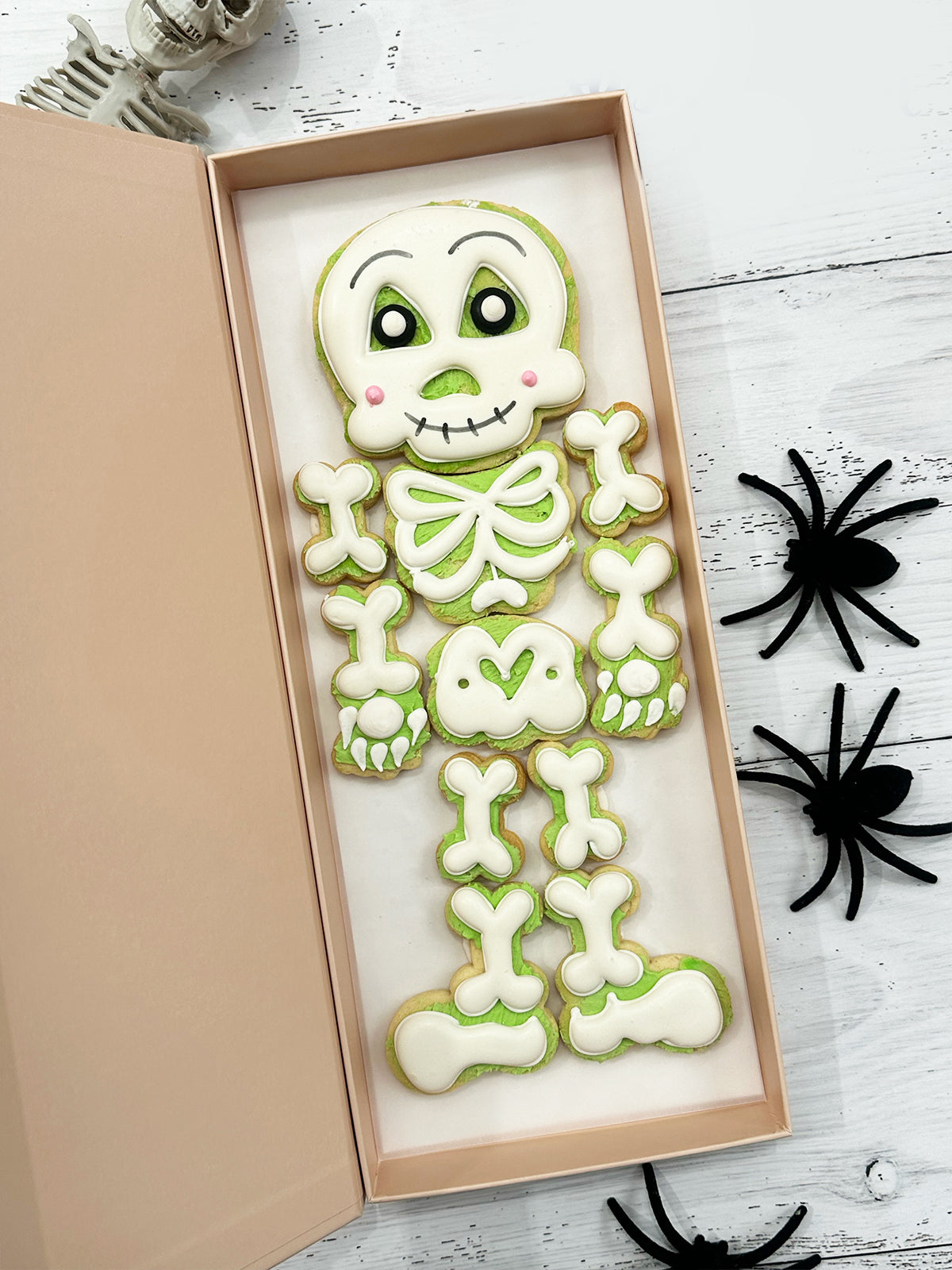 Bone Chilling Skeleton Spooky Bespoke Halloween Cookies - Sugar Rush by Steph