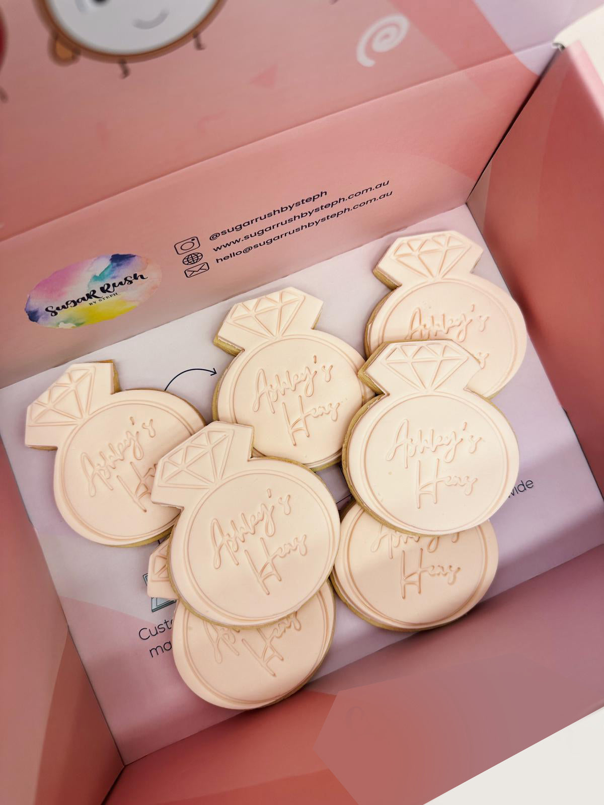 Put A Ring On It! | Customised Cookies for Engagement Parties