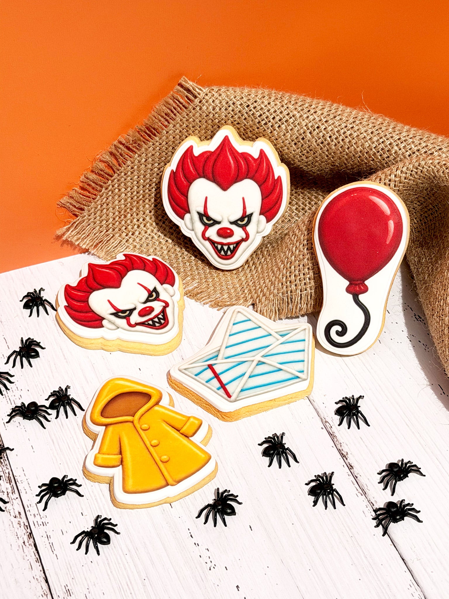 Evil Carnival Clown Cookies | Horror Movie Themed Cookie Box For Halloween