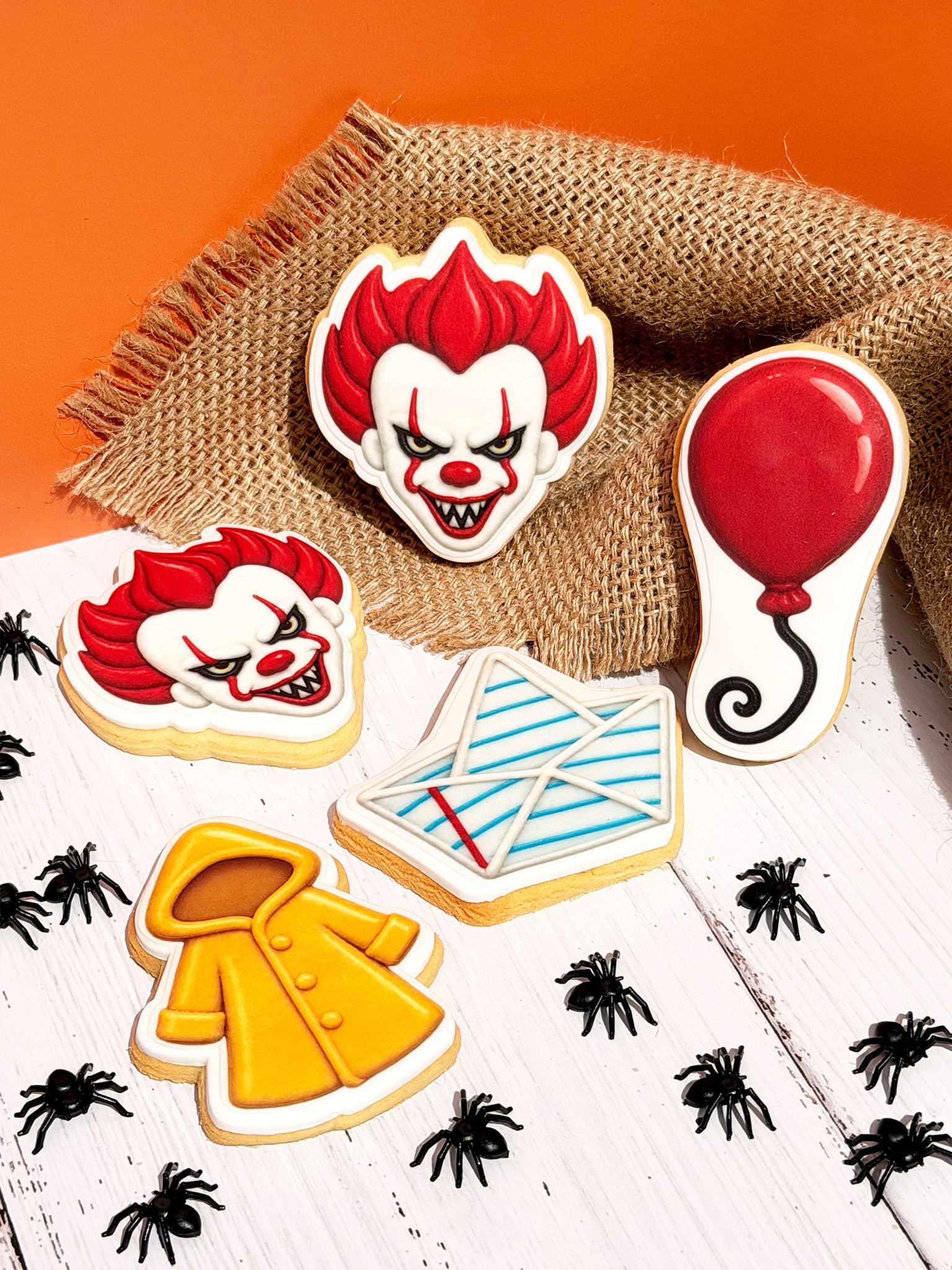 Evil Carnival Clown Cookies | Horror Movie Themed Cookie Box For Halloween