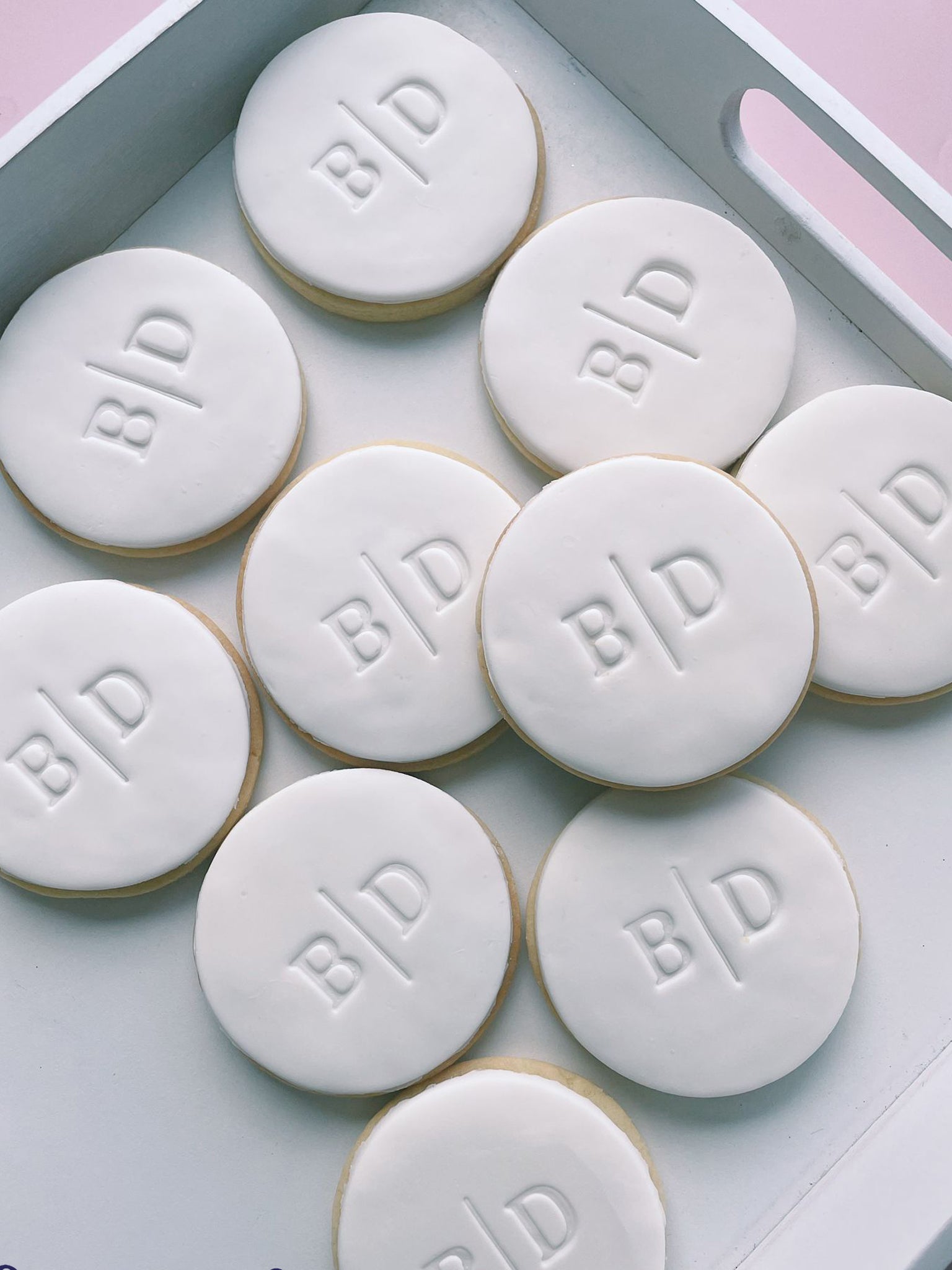 Initial Cookies | Minimalistic Gift Cookie Favours for Wedding Events - Sugar Rush by Steph