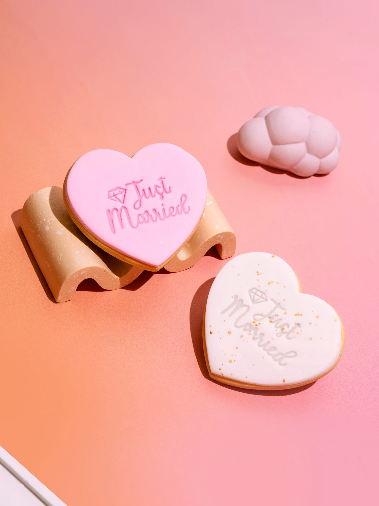 Just Married Cookies | Personalised Wedding Cookie Box Delivery - Sugar Rush by Steph Custom Cookies Online Australia
