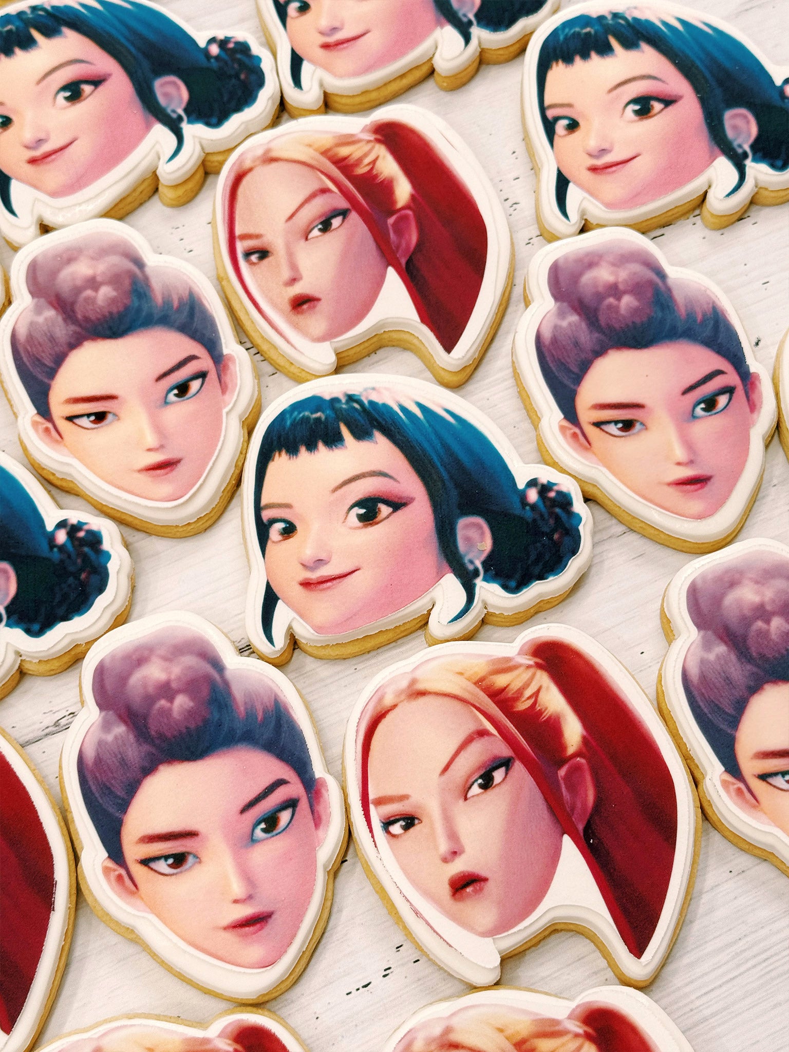 K-Pop Demon Hunters Cookies | Custom Shape Cartoon Biscuits Australia