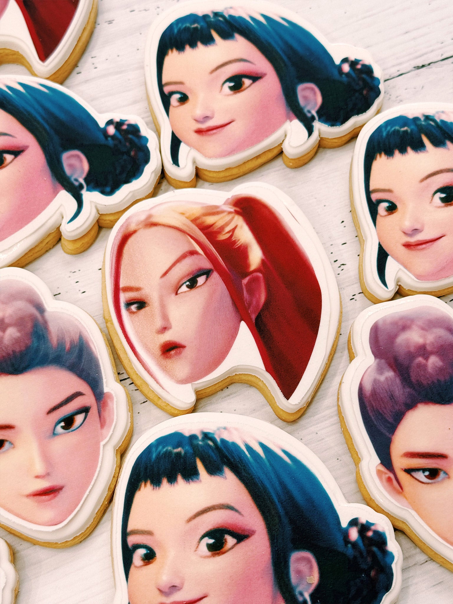 K-Pop Demon Hunters Cookies | Custom Shape Cartoon Biscuits Australia